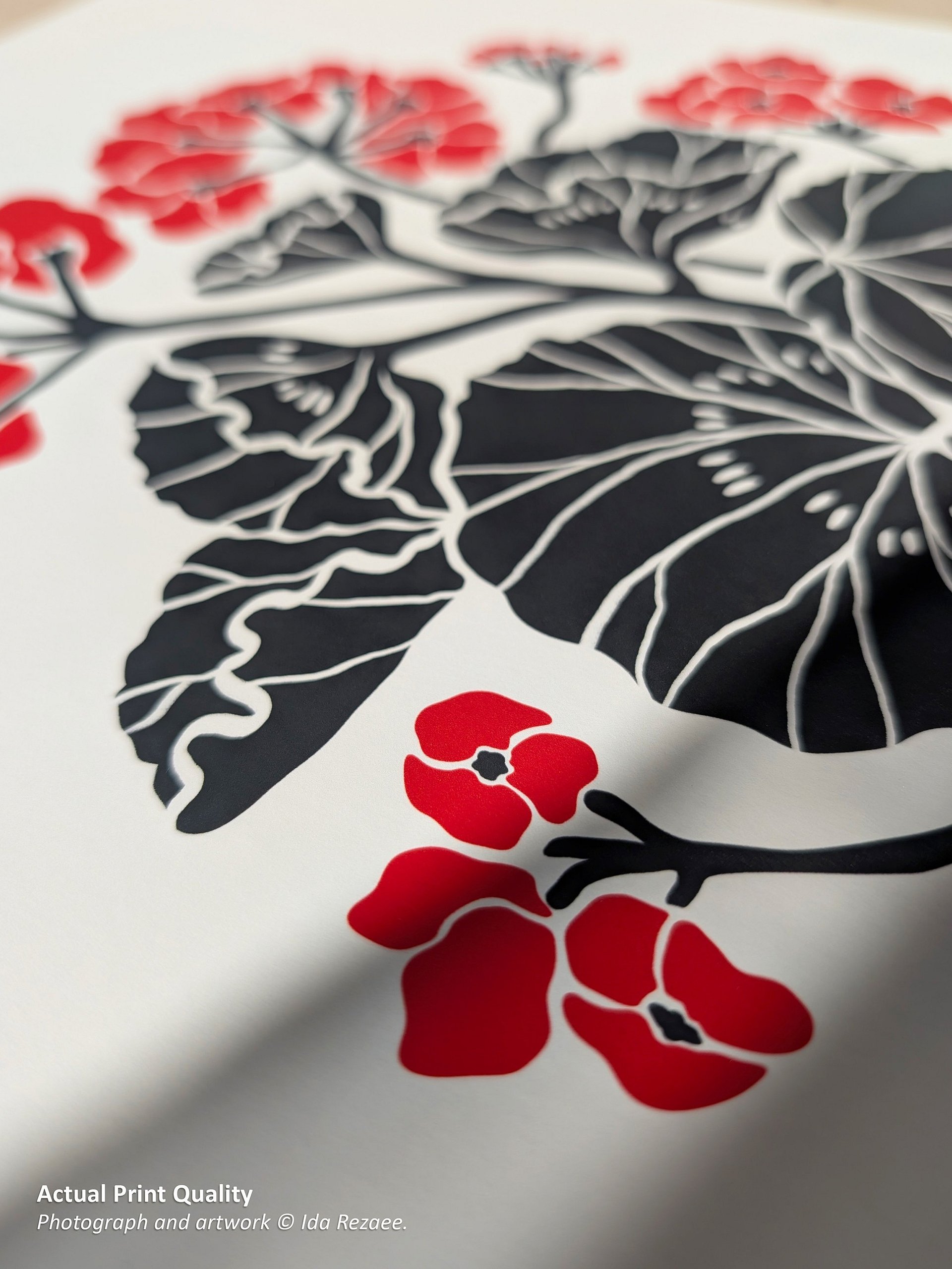 Geranium Flower Art Print, Botanical Poster product image (7)