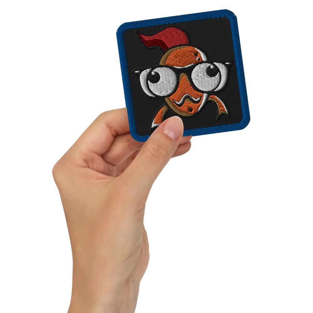 FEESH Logo Square Patch [blue border] product image (3)