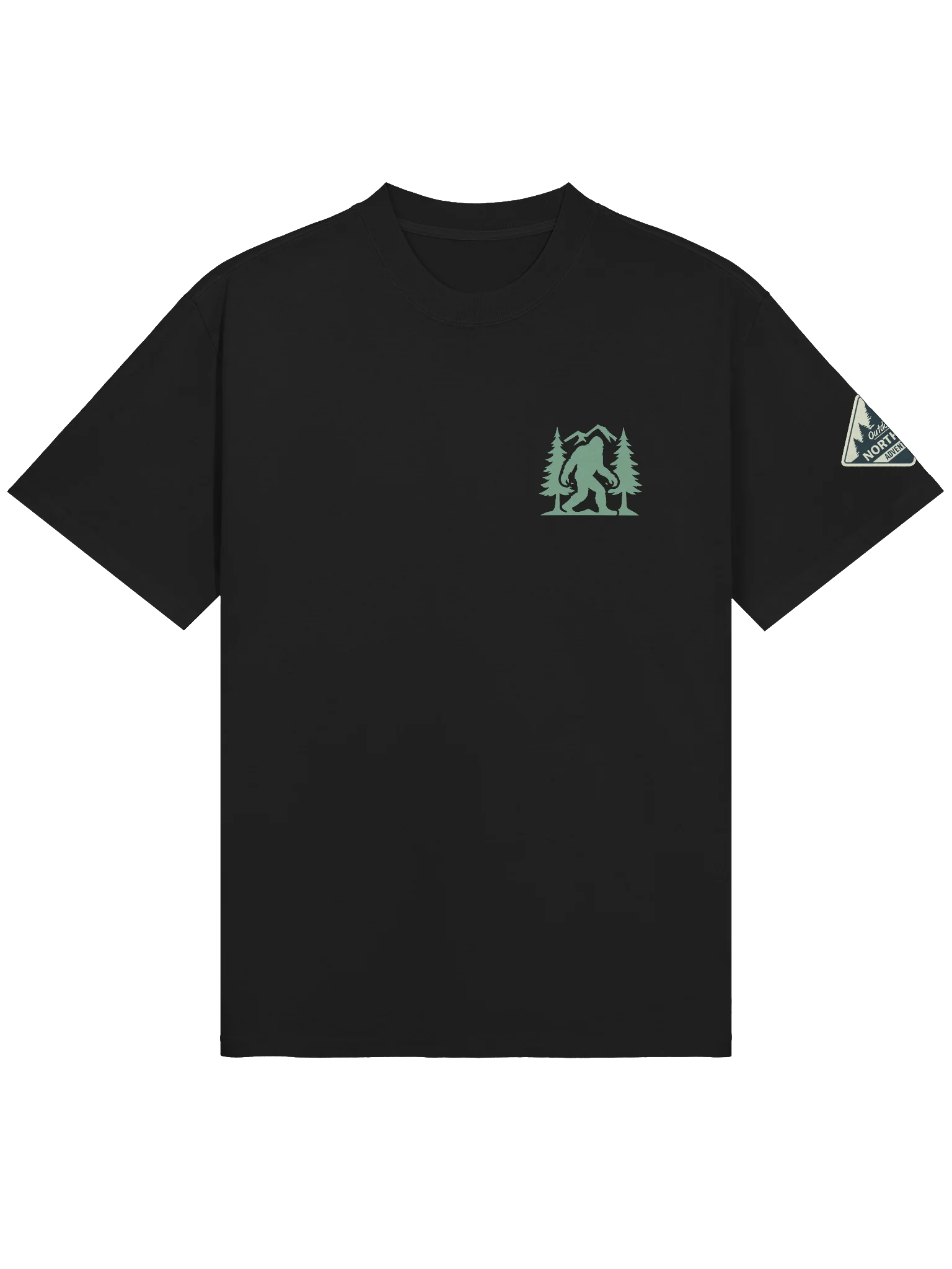 Bigfoot T-Shirt – “Big Dude Who Likes Nature” Woodland Adventure product image (6)