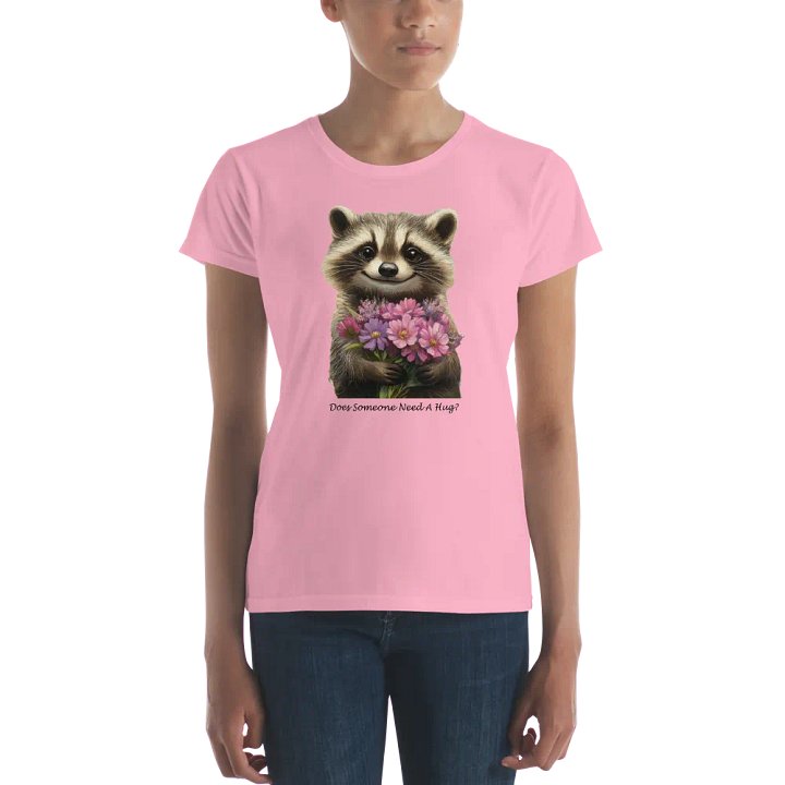 Floral Raccoon Women's Tee product image (2)