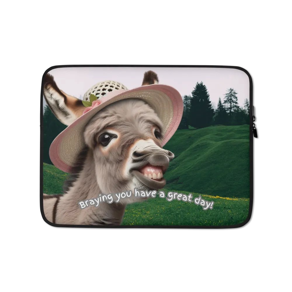 Braying Donkey Laptop Sleeve product image (1)