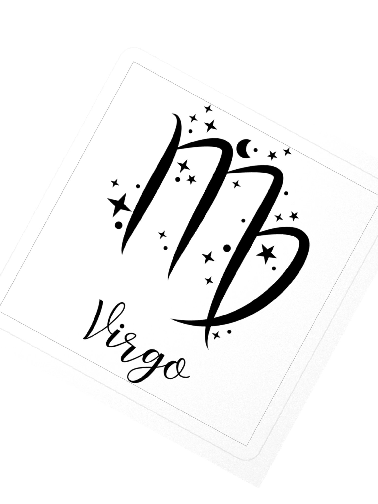 Virgo Zodiac Sticker — Elegant Star Sign Symbol Design product image (2)