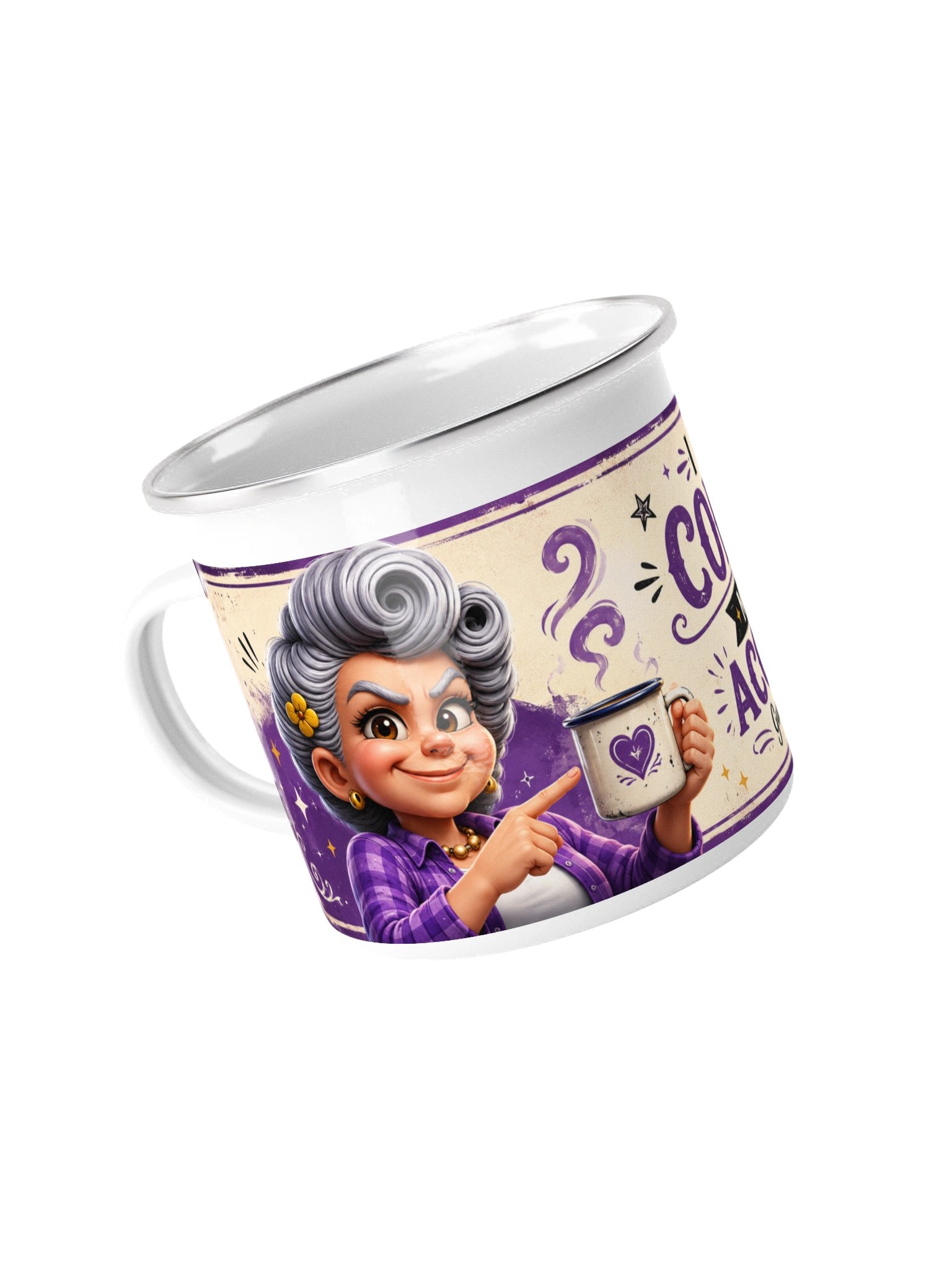 Hot Coffee, Hard Accountability Enamel Mug product image (4)