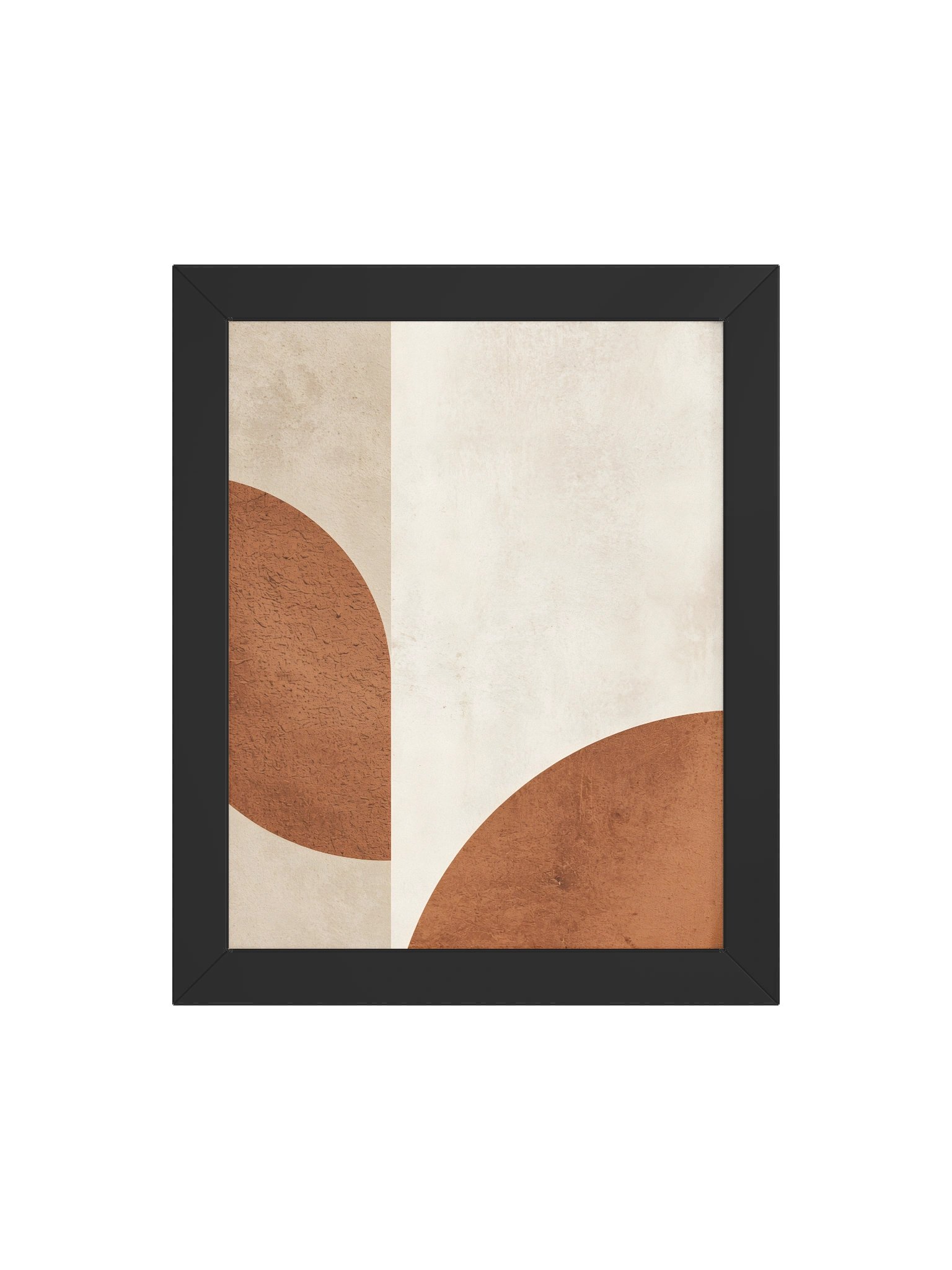 Organic modern abstract wall art, warm beige and cream palette, minimalist geometric composition, sophisticated aesthetic, calming luxury design #2 product image (4)