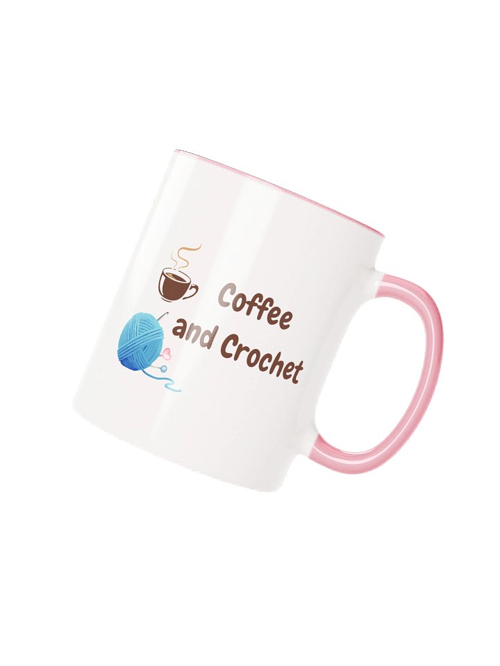 "Coffee and Crochet" Mug | Crafter's Motto: While I Crochet, I Don't Complain product image (2)
