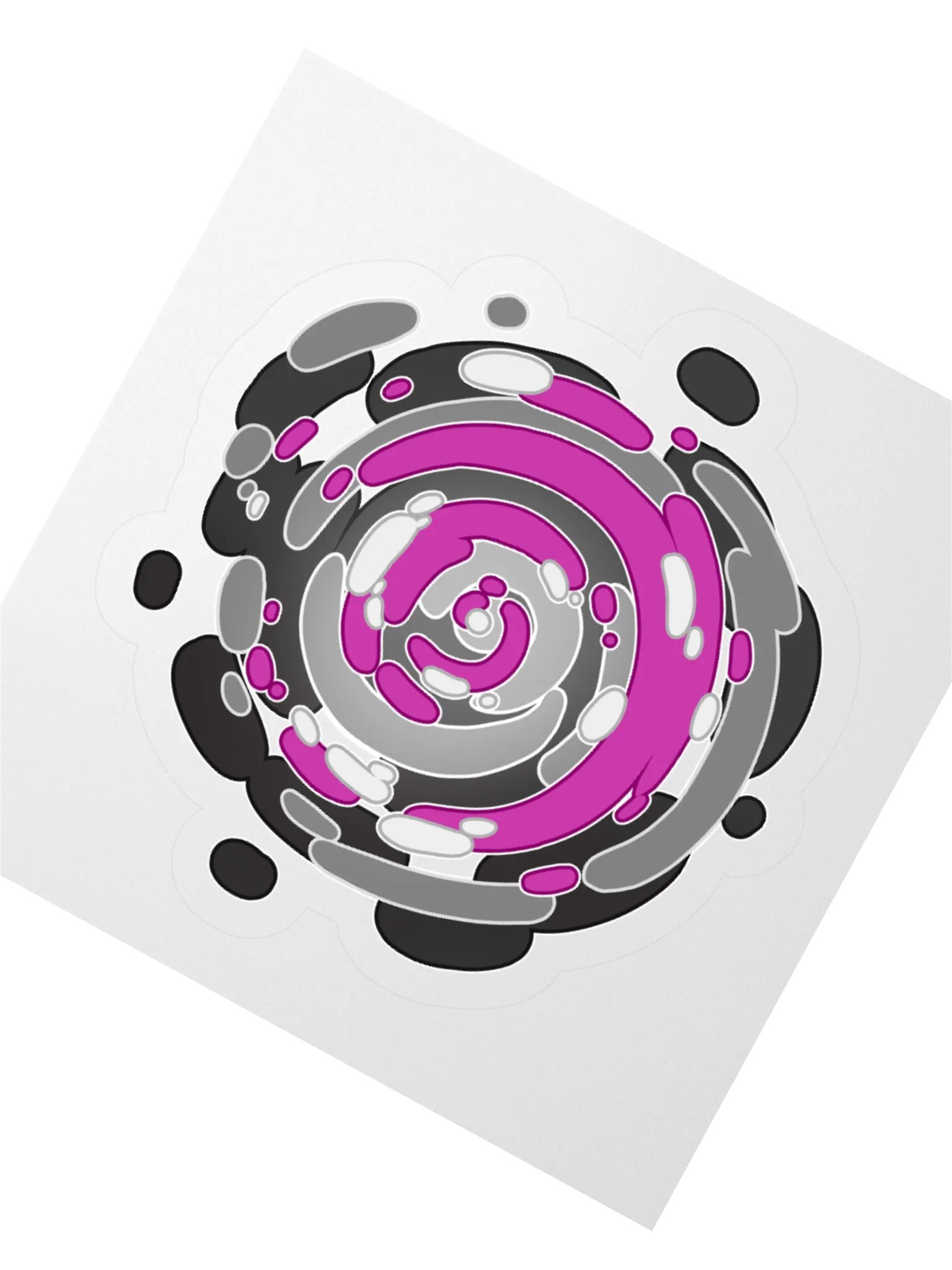 Time Warp Sticker (Asexual Pride Flag) product image (2)