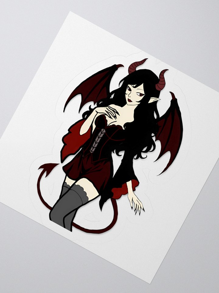 Demonic Temptation Kiss Cut Sticker product image (2)