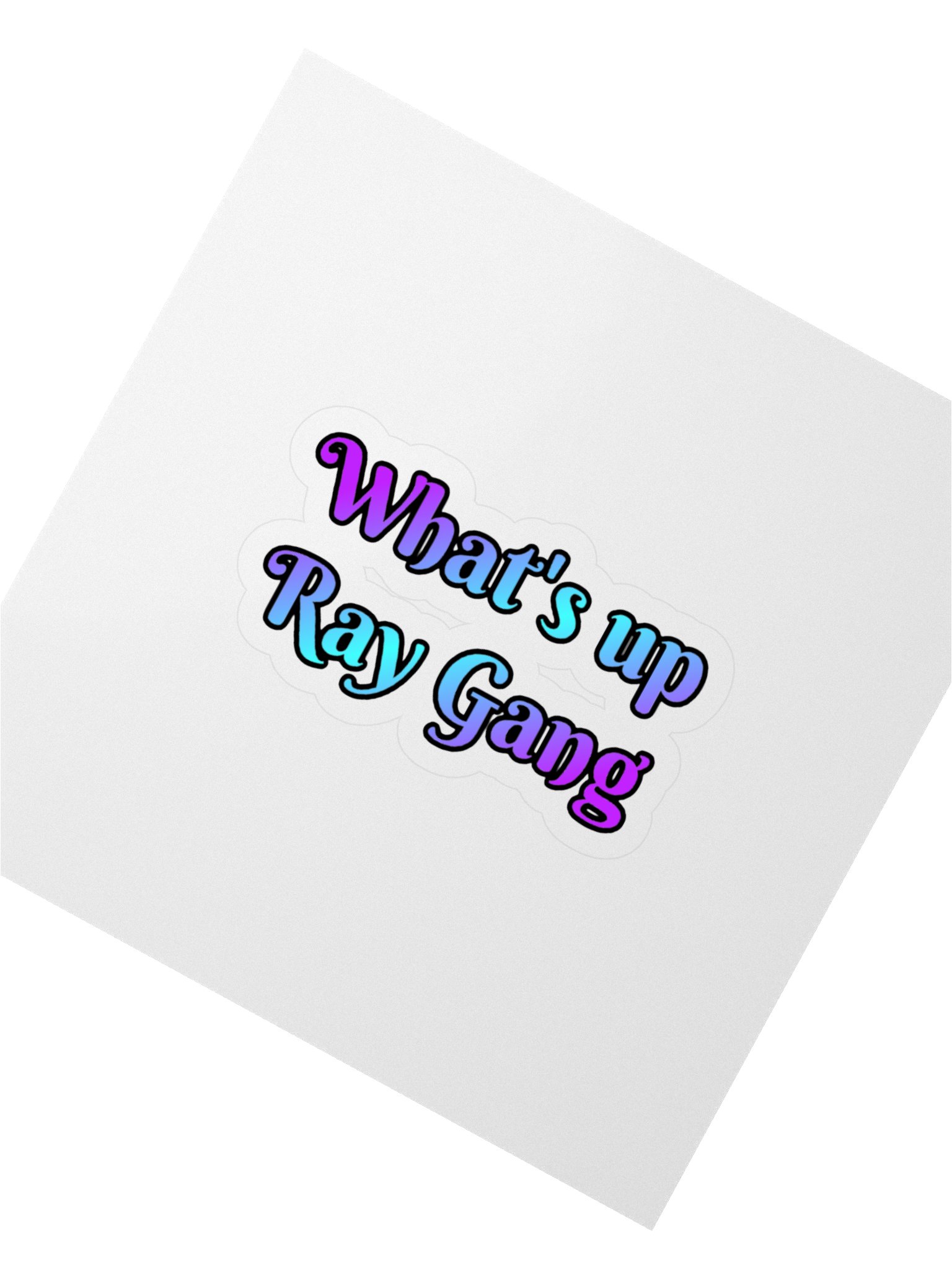 WHAT'S UP RAY GANG STICKER product image (2)