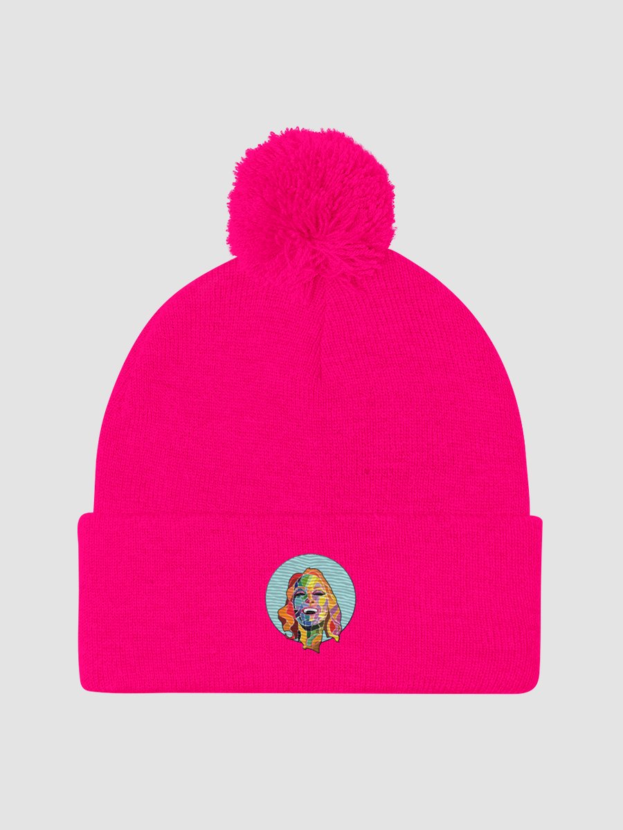 Clisare Pom-Pom Knit Beanie with UNLIMITED Colour Embroidery product image (3)