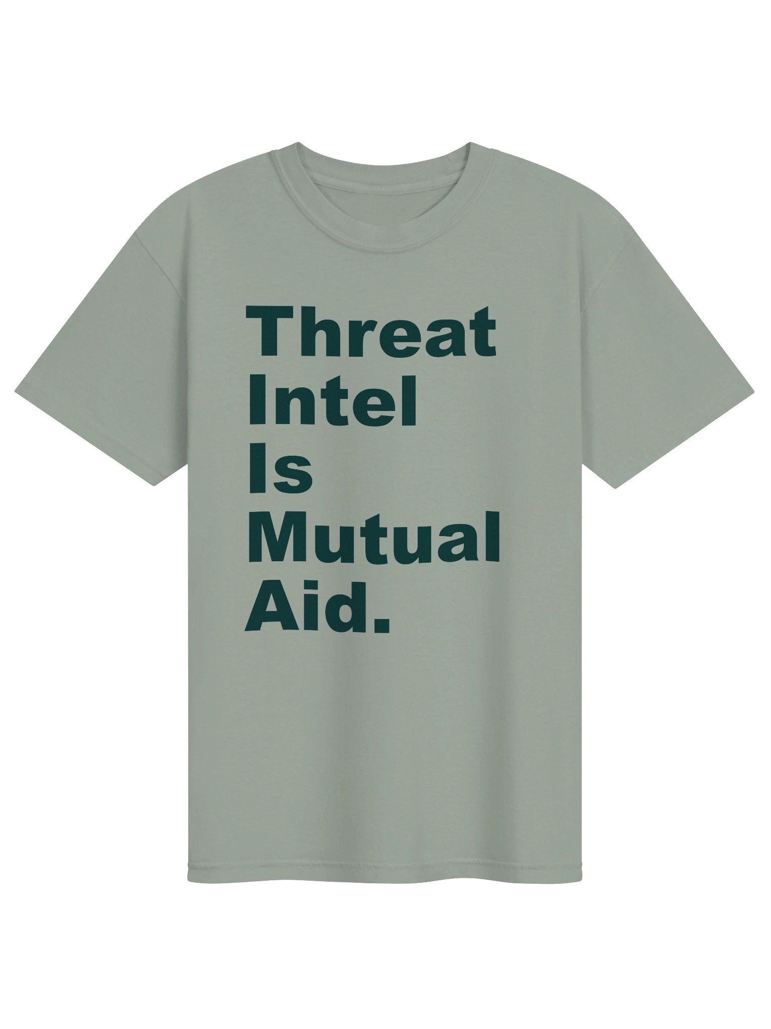 Threat Intel Is Mutual Aid Light Tee product image (1)