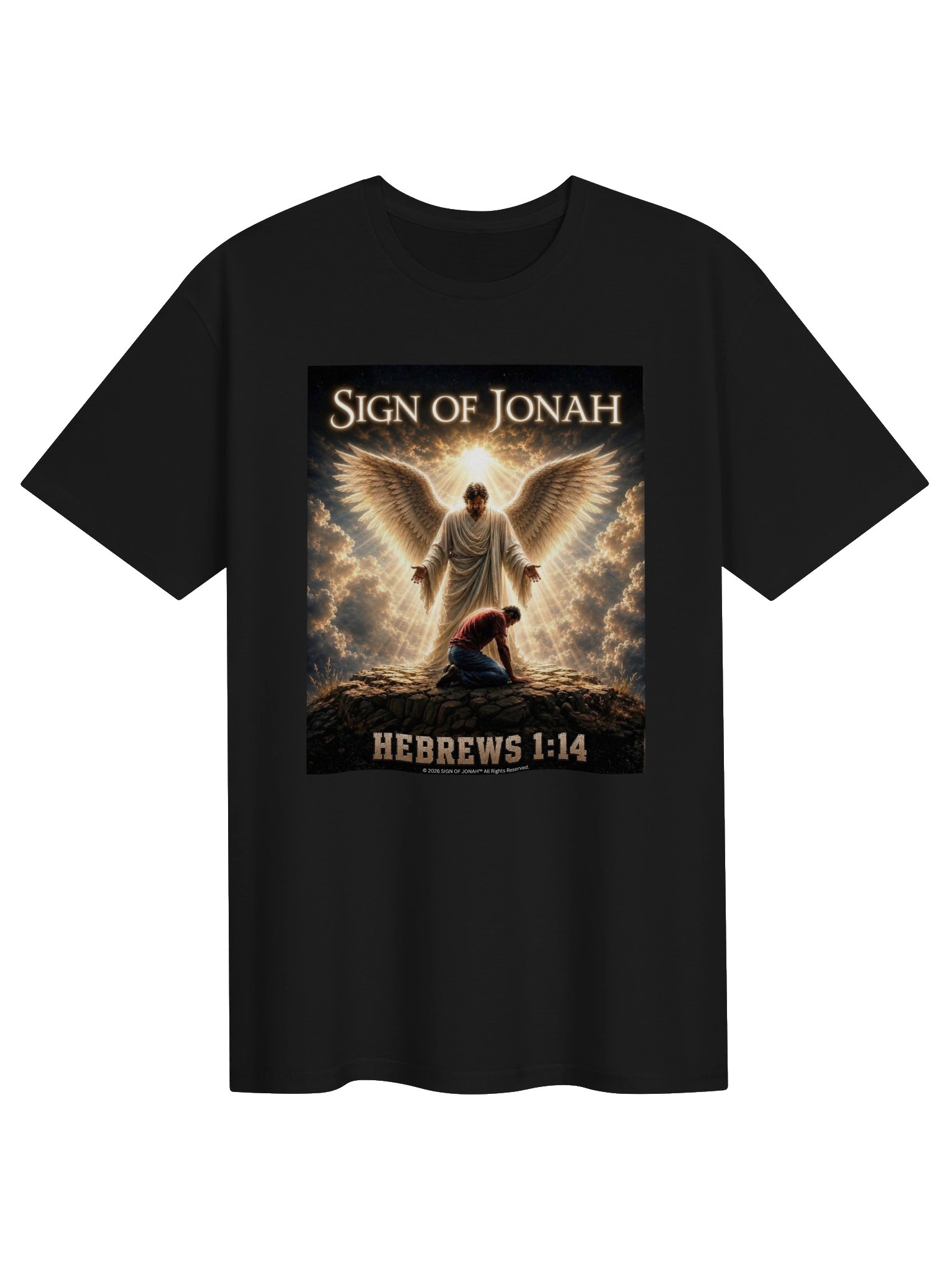 Sign Of Jonah™ Band T Shirt (Hebrews 1:14) product image (1)