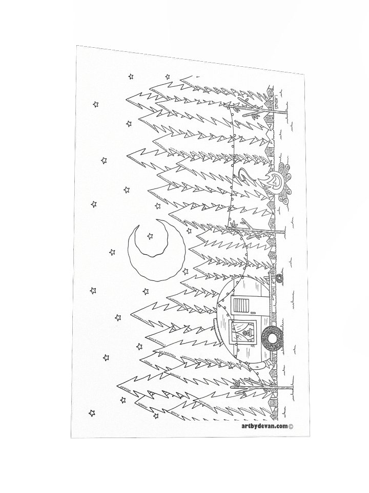 Color Your Own Art: Happy Camper product image (2)