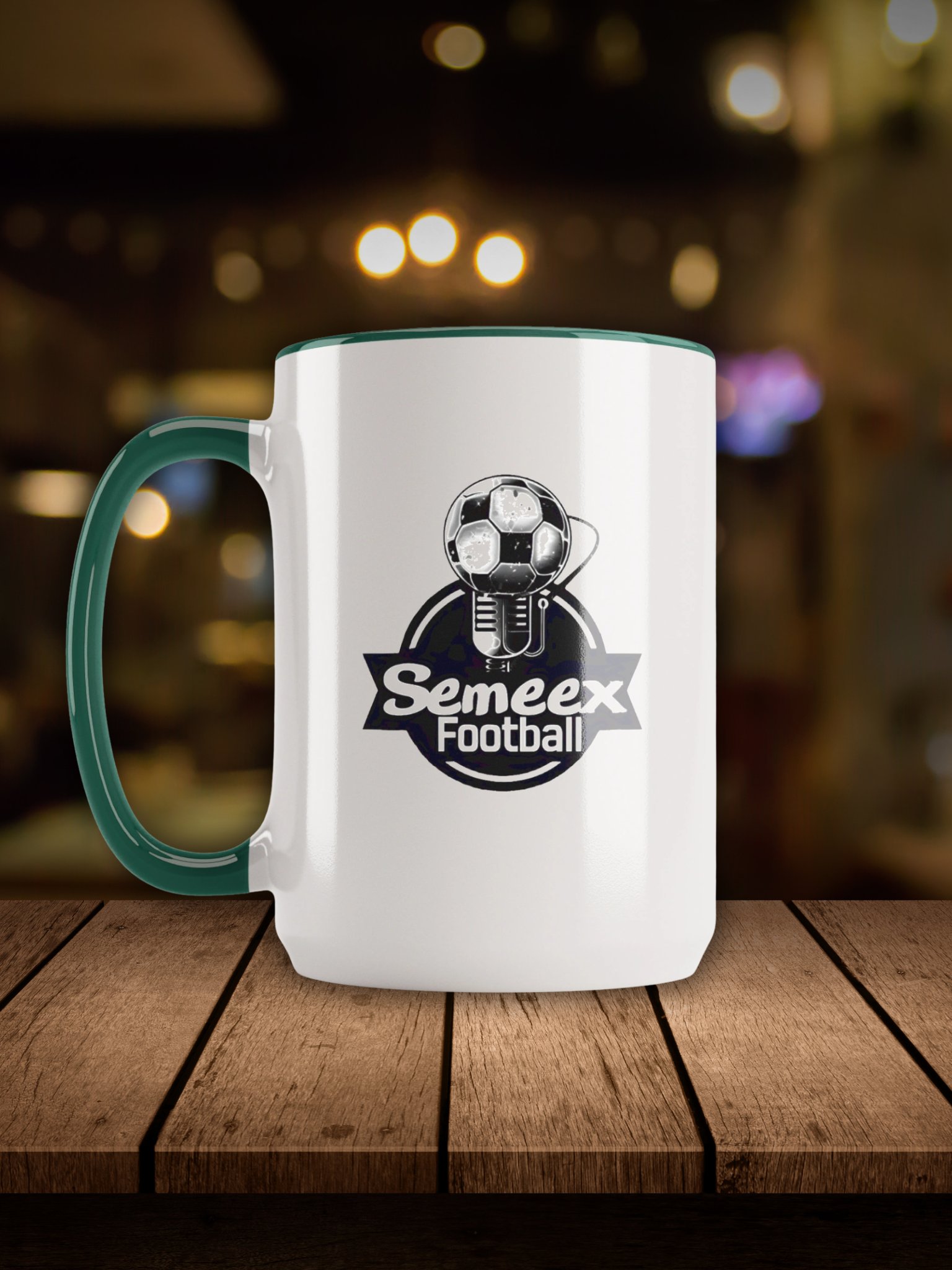 Semeex Football Logo Ceramic Mug with Color Inside product image (21)