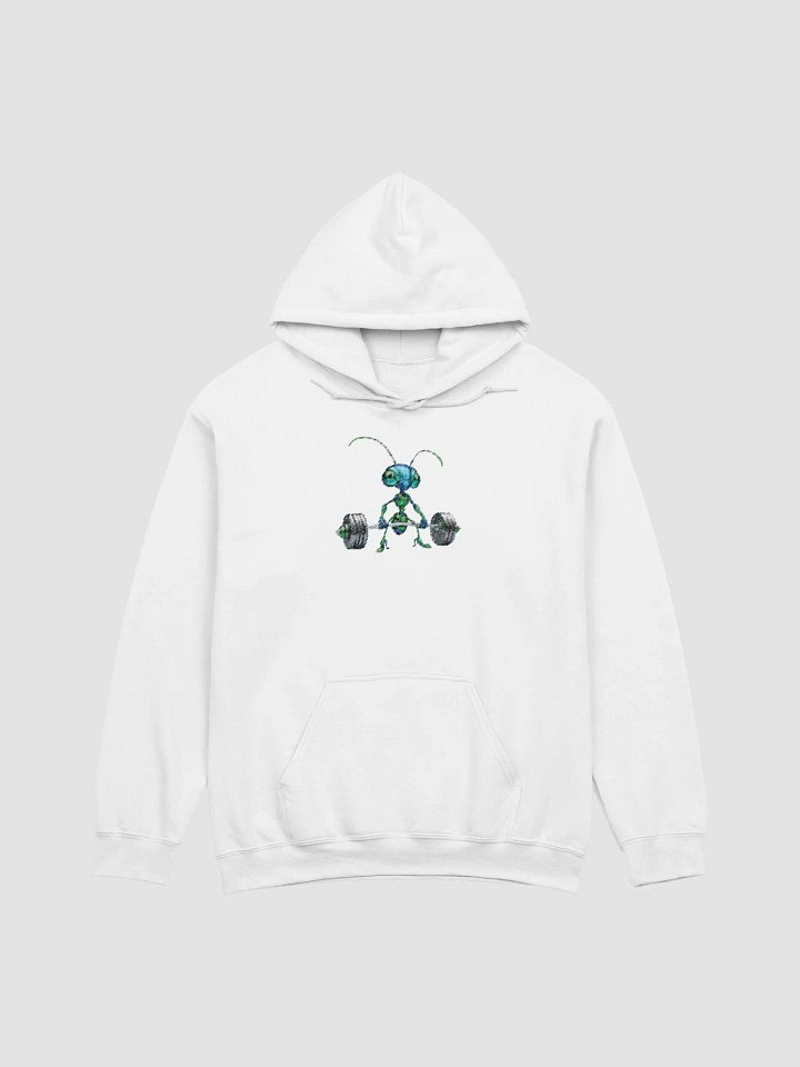 Pixelated Insect Weightlifter Hoodie product image (1)