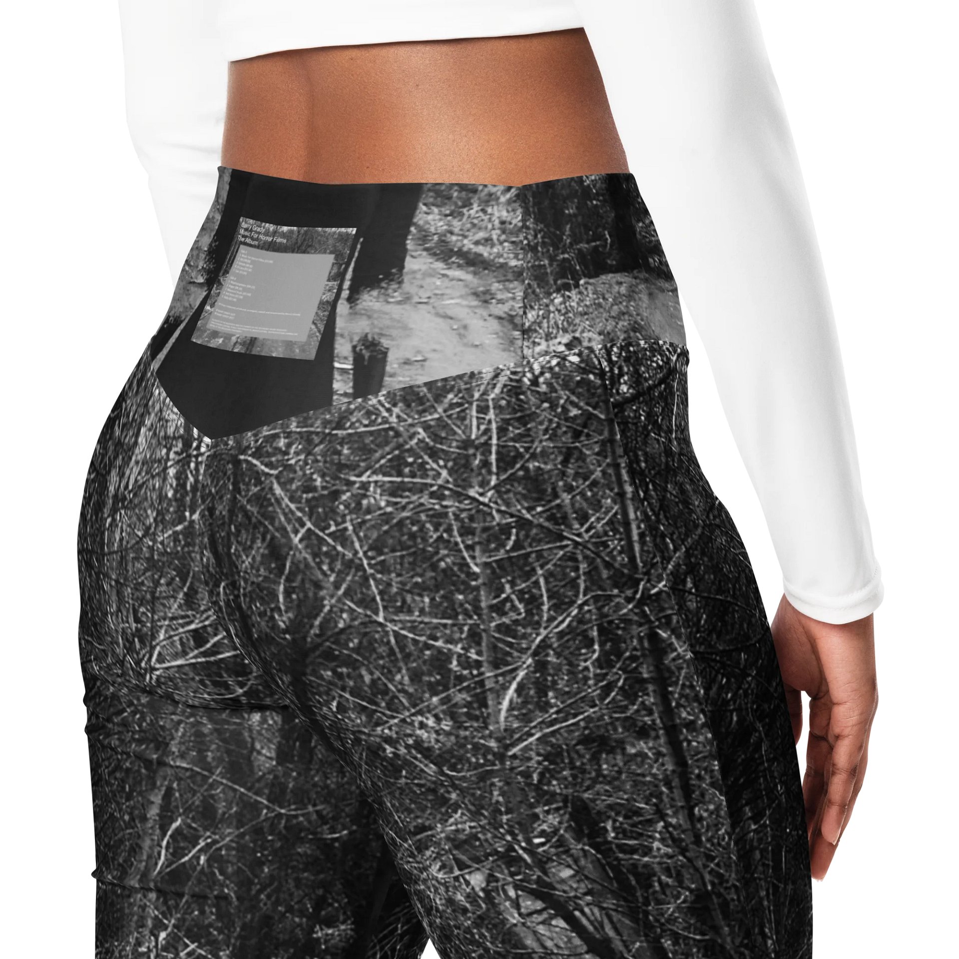 'Music For Horror Films' EcoFlare High-Waisted Leggings product image (5)