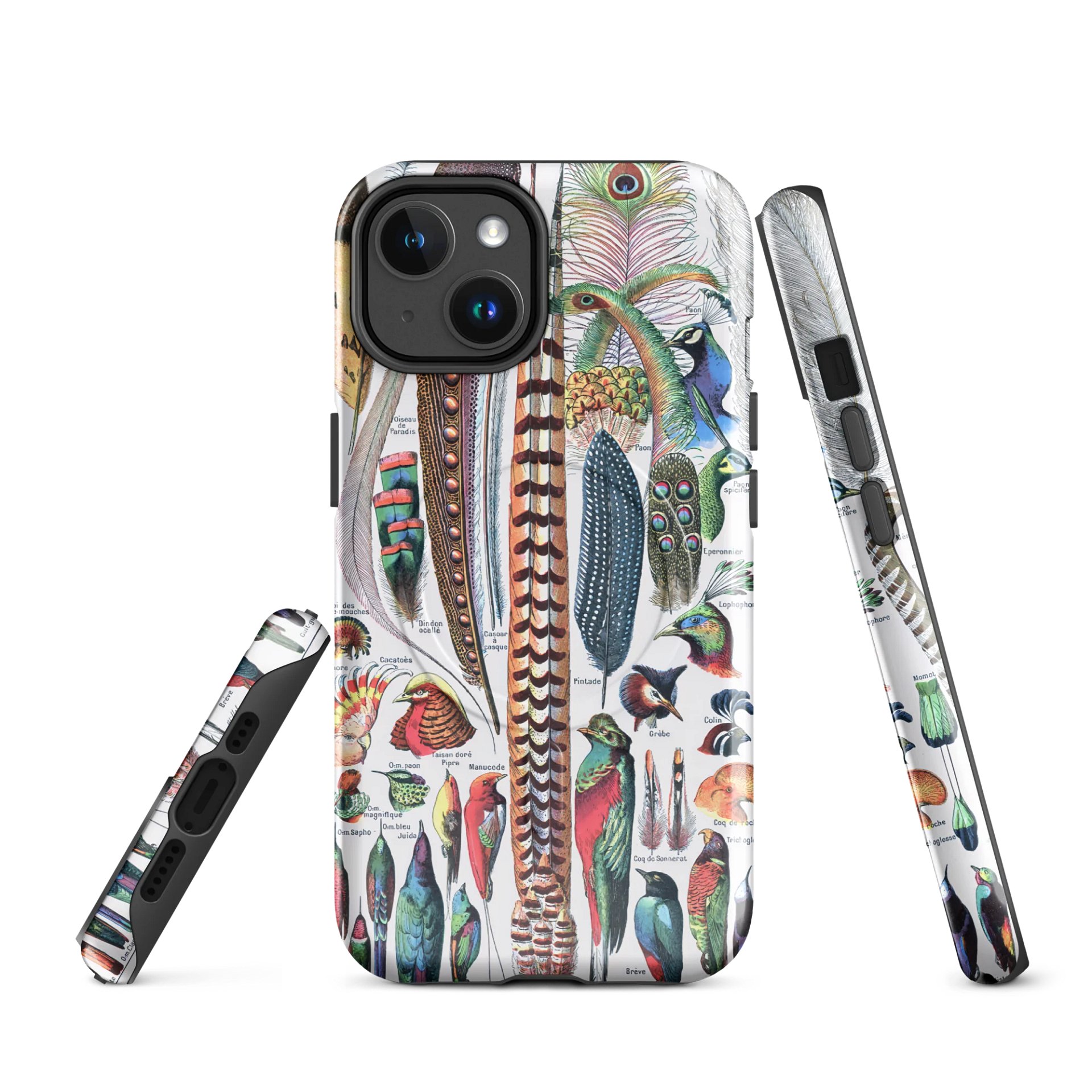 Feathers of Diversity iPhone® MagSafe® Tough Case - Plumes by Adolphe Millot product image (1)
