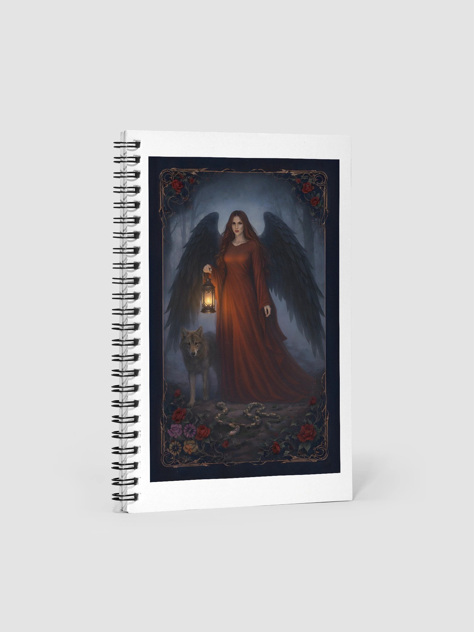 Courage with Lilith, Goddess Ritual Spiral Notebook product image (1)