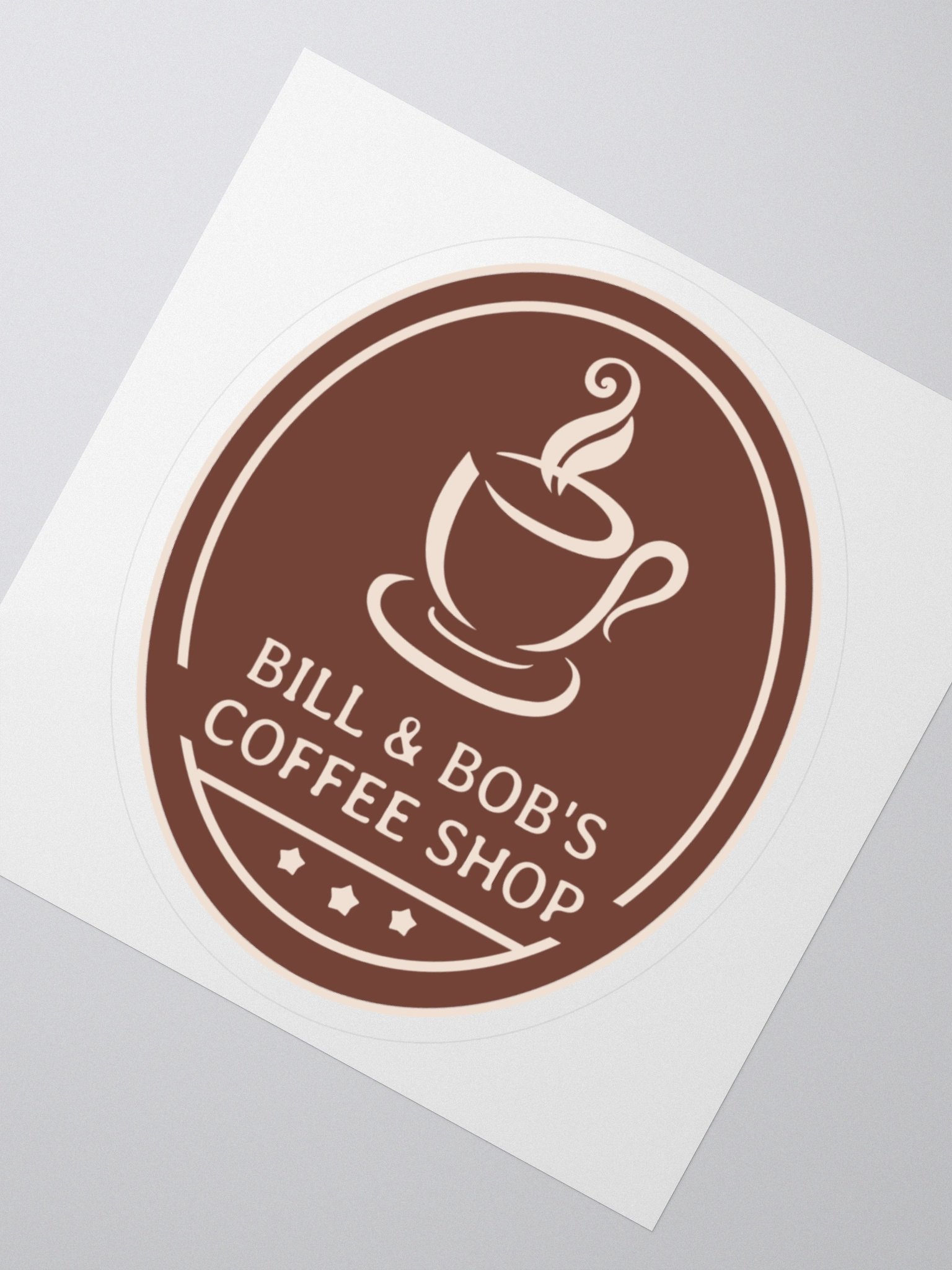 Bill & Bob's Coffee Shop Sticker product image (2)