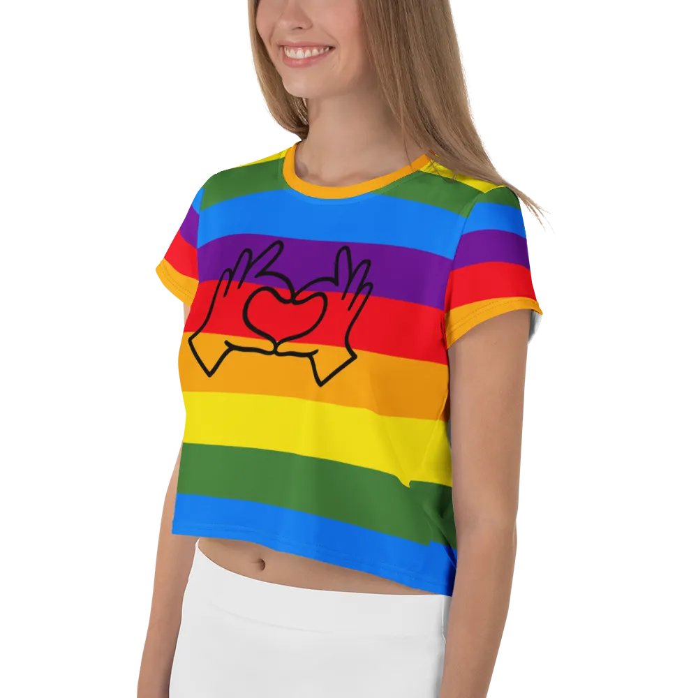 Rainbow Love All-Over Crop Tee product image (3)