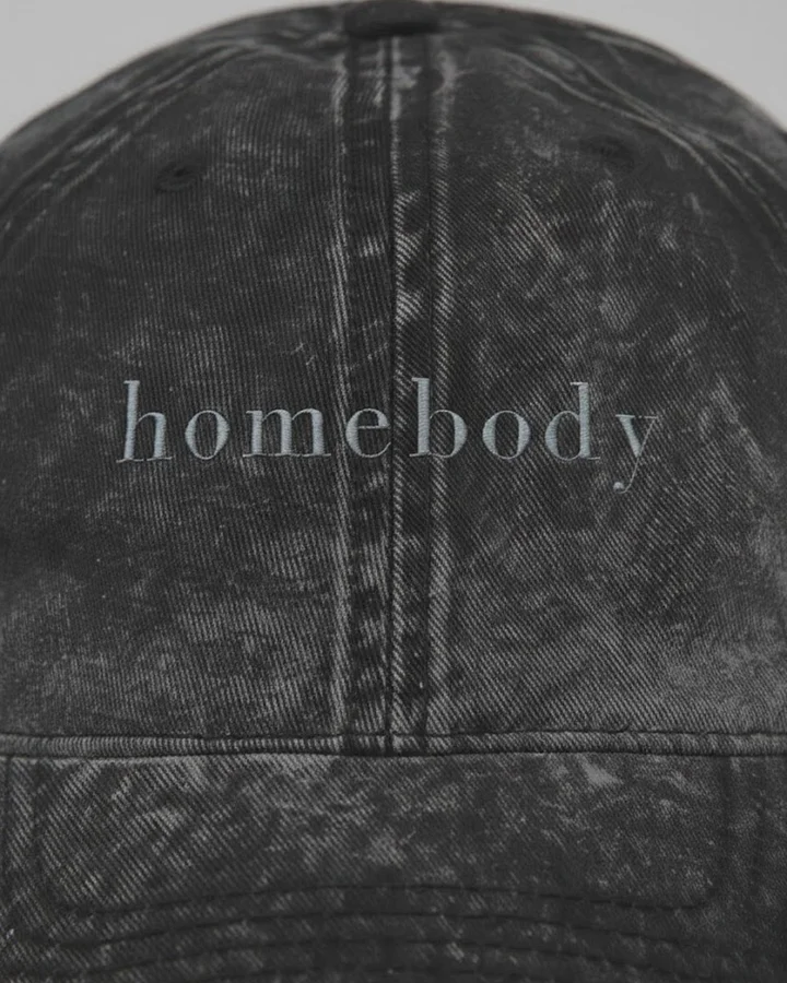 homebody | Vintage Wash Embroidered Dad Hat - Minimalist Mom Humor Cap product image (2)