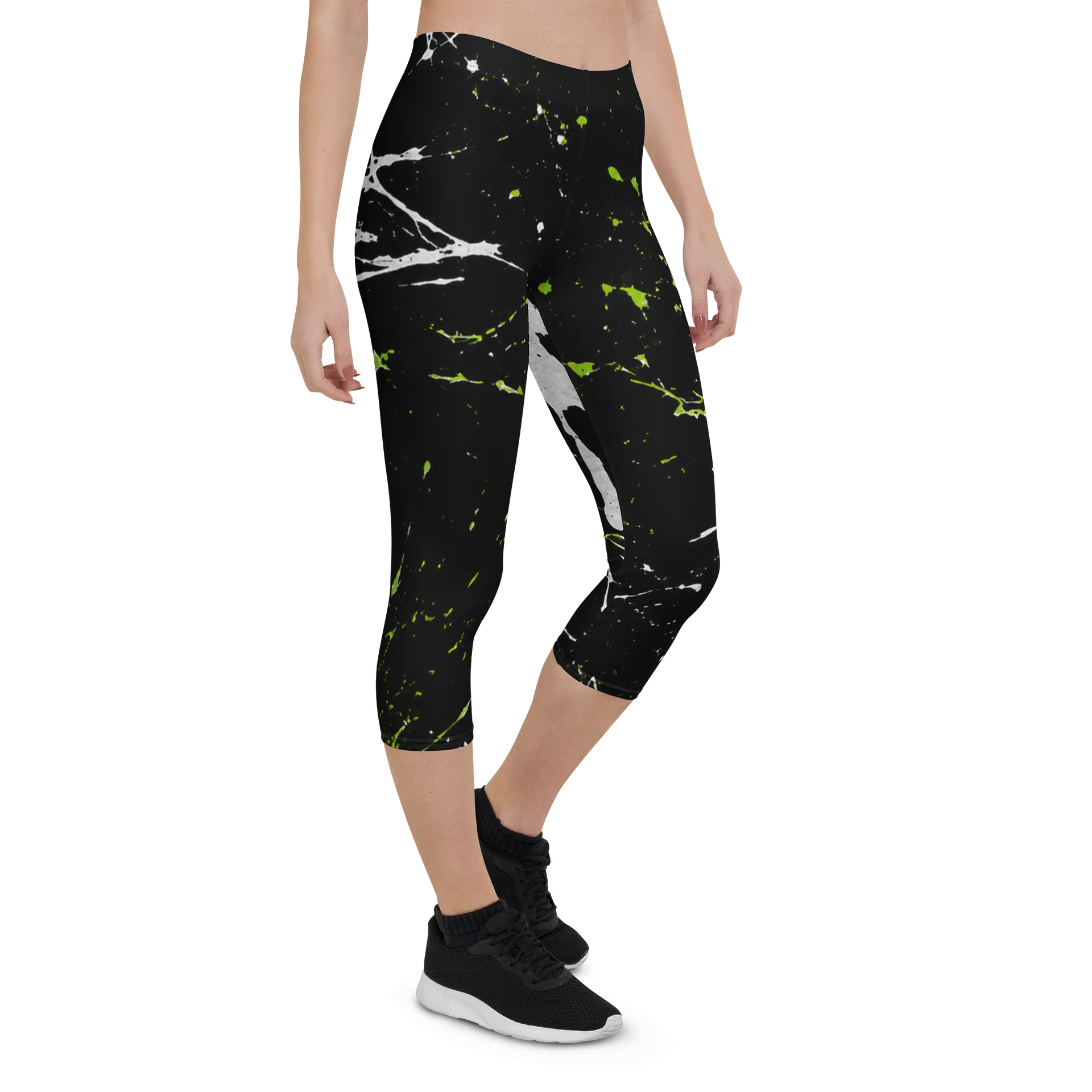 Neon Splatter Capri Leggings product image (7)