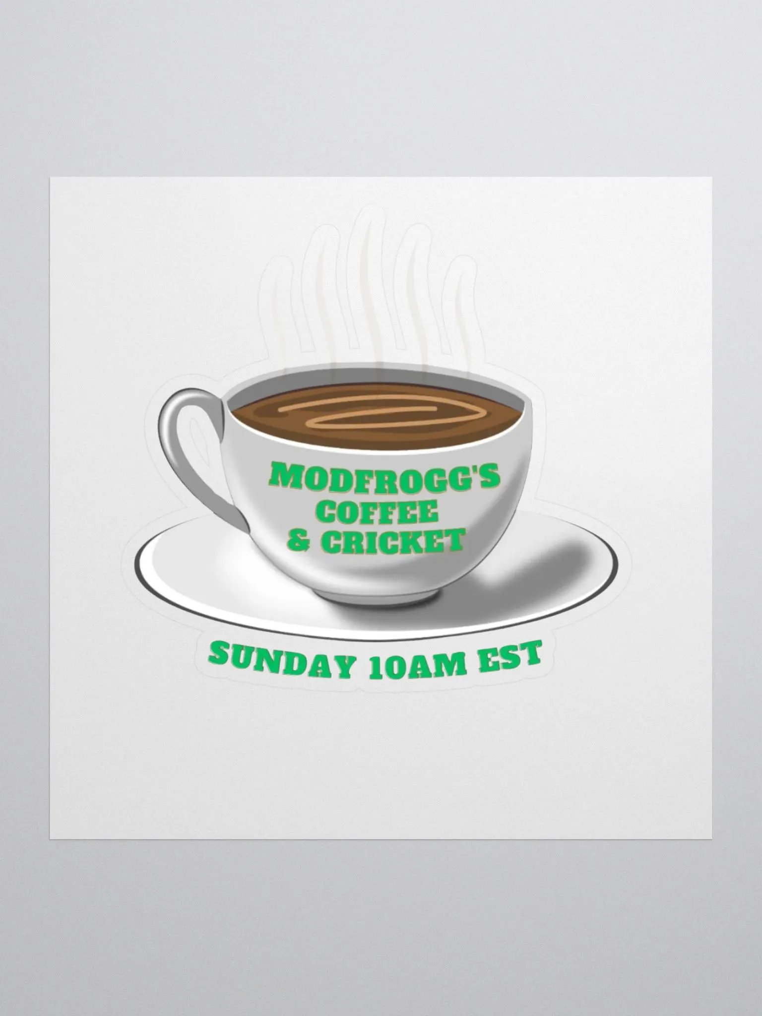 Coffee and Cricket Sticker product image (1)