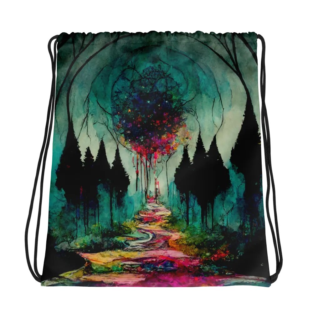 Enchanted Forest All-Over Drawstring Bag product image (1)