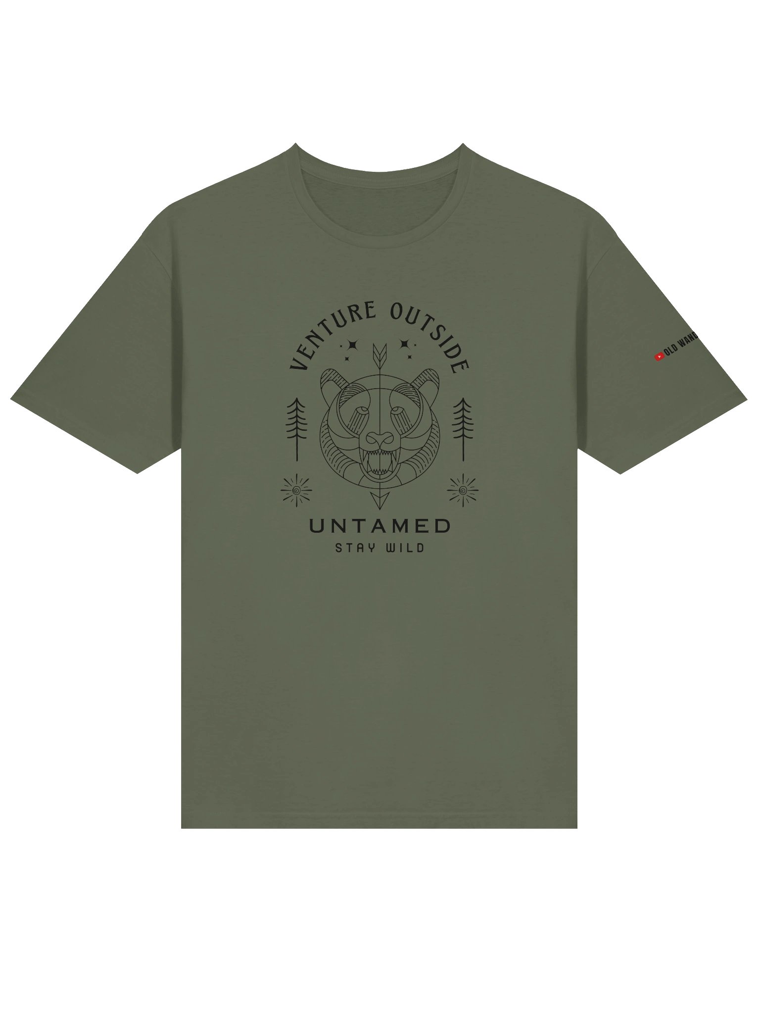 Venture Outside Black Graphic Unisex Tee product image (11)
