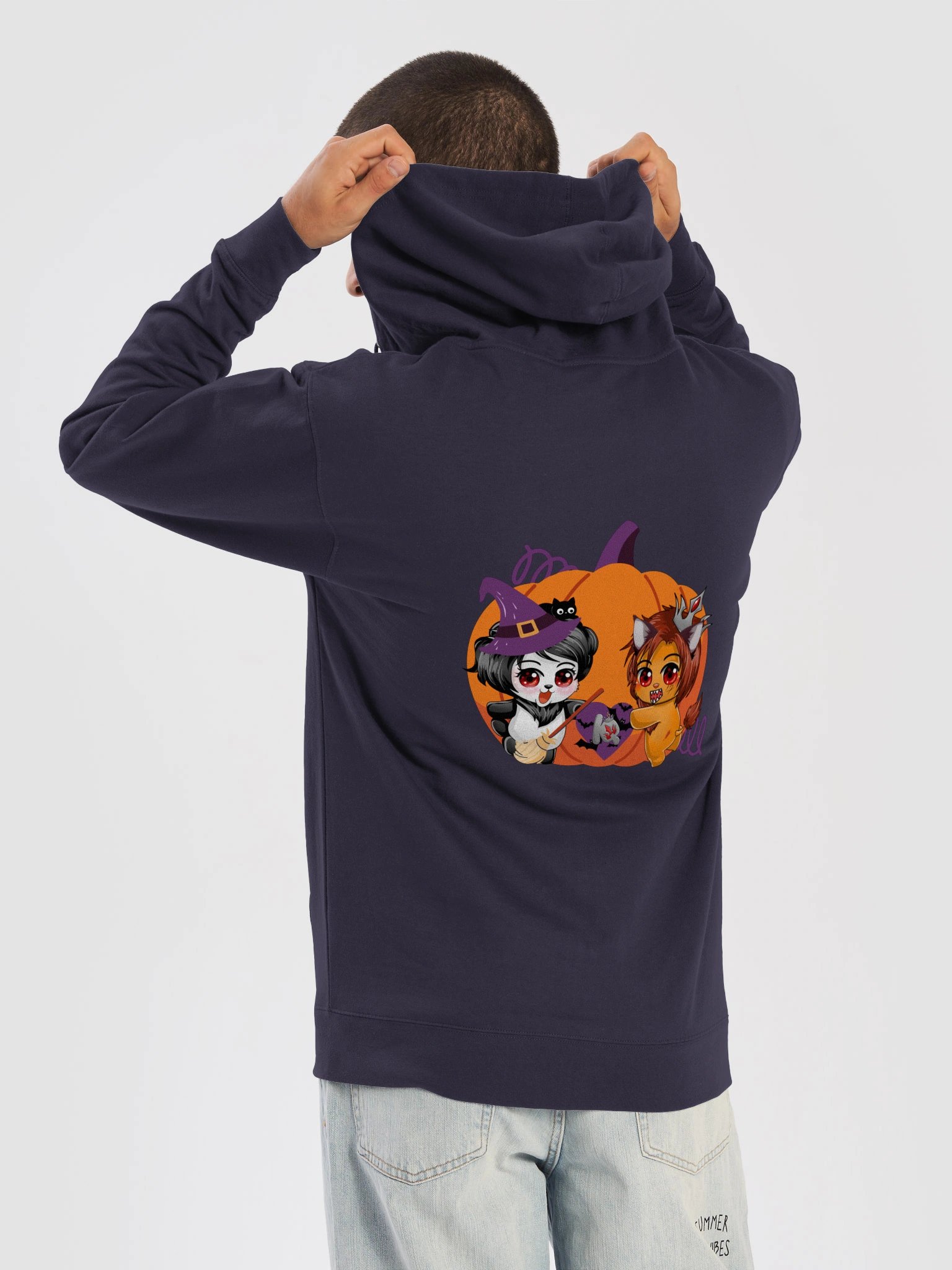S&P Pumpkin & Heart Logo Hoodie with Zipper (Multiple colors) - Halloween 2026 product image (6)