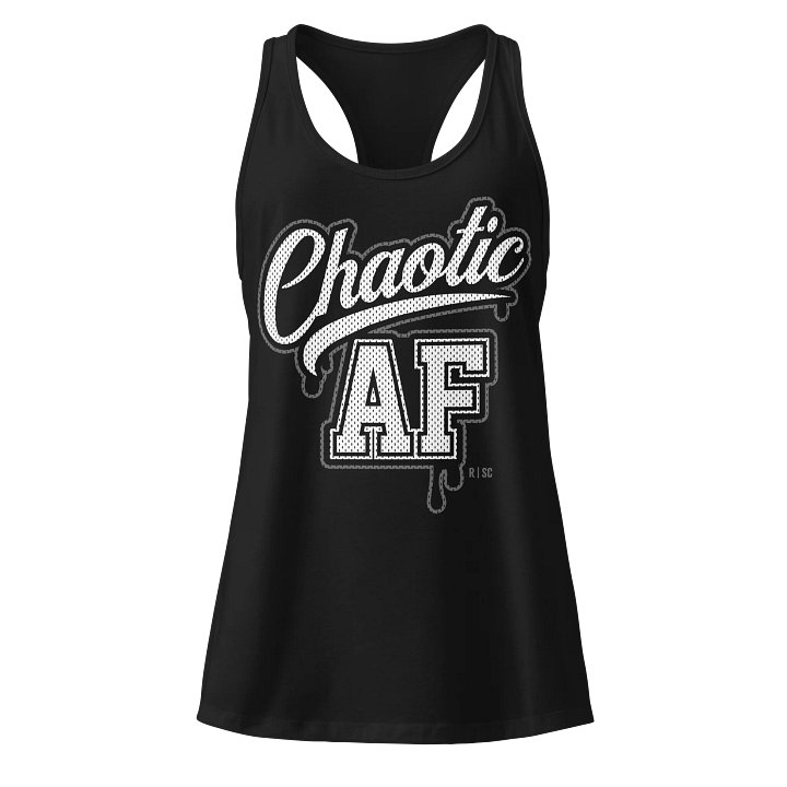 Chaotic AF Racerback Tank (Athletic Pattern) product image (1)