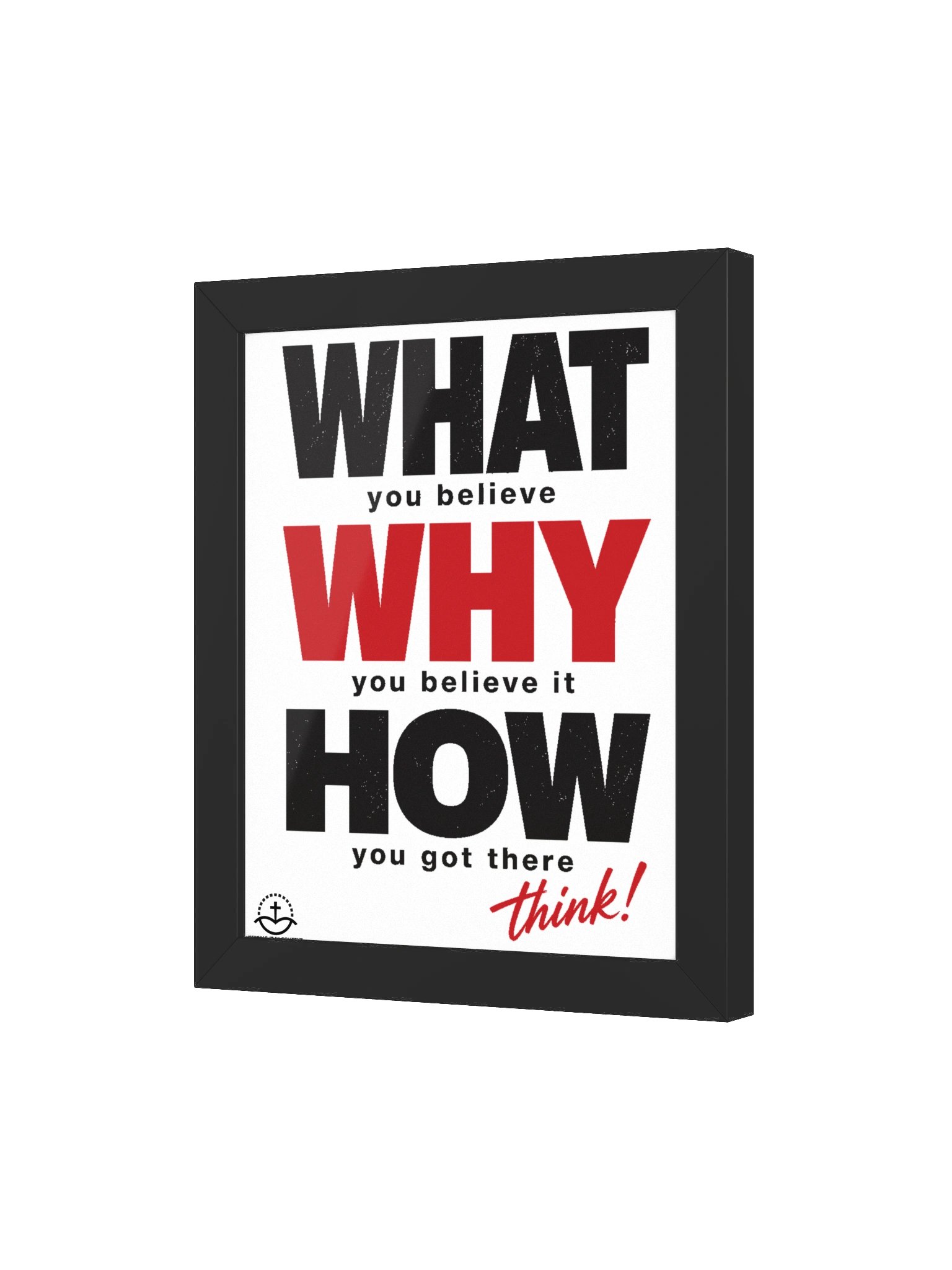 What Why How Motivational Quote Poster product image (42)