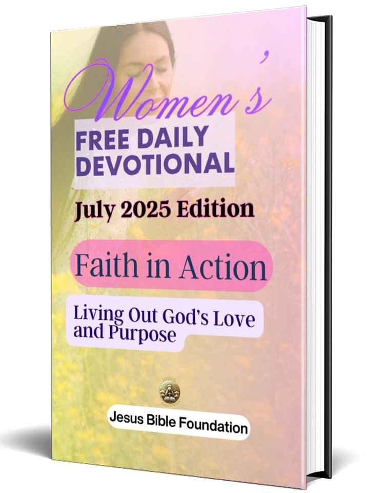 Women’s FREE DAILY DEVOTIONAL July 2025 Edition: Faith in Action: Living Out God’s Love and Purpose product image (1)