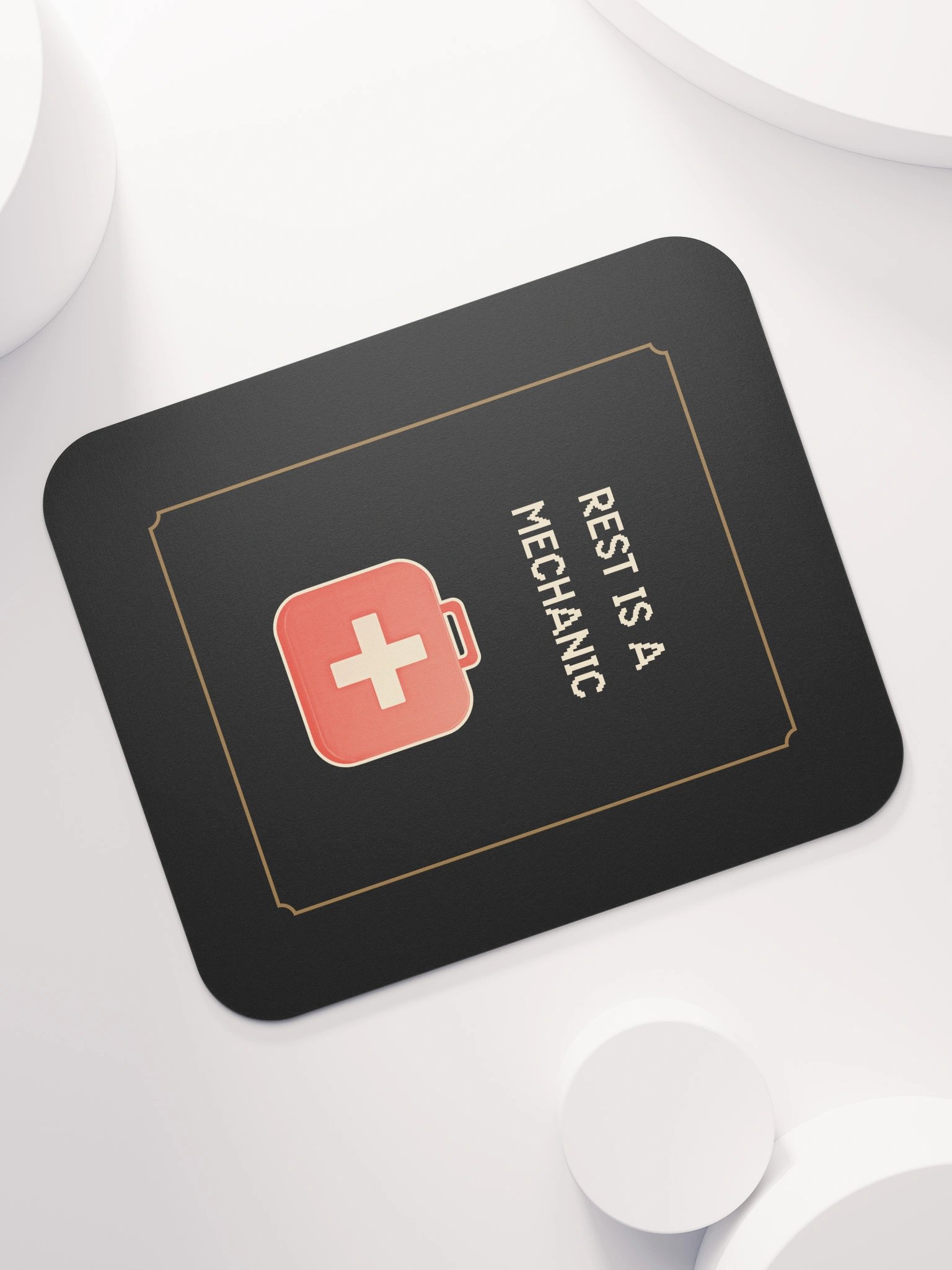 Rest Is a Mechanic Mouse Pad | Chronic Illness Recovery & Gamer Desk Decor product image (8)