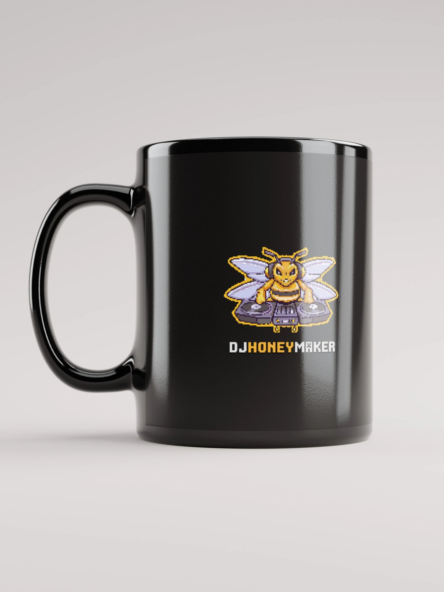 8 Bit Logo Black Glossy Mug product image (11)