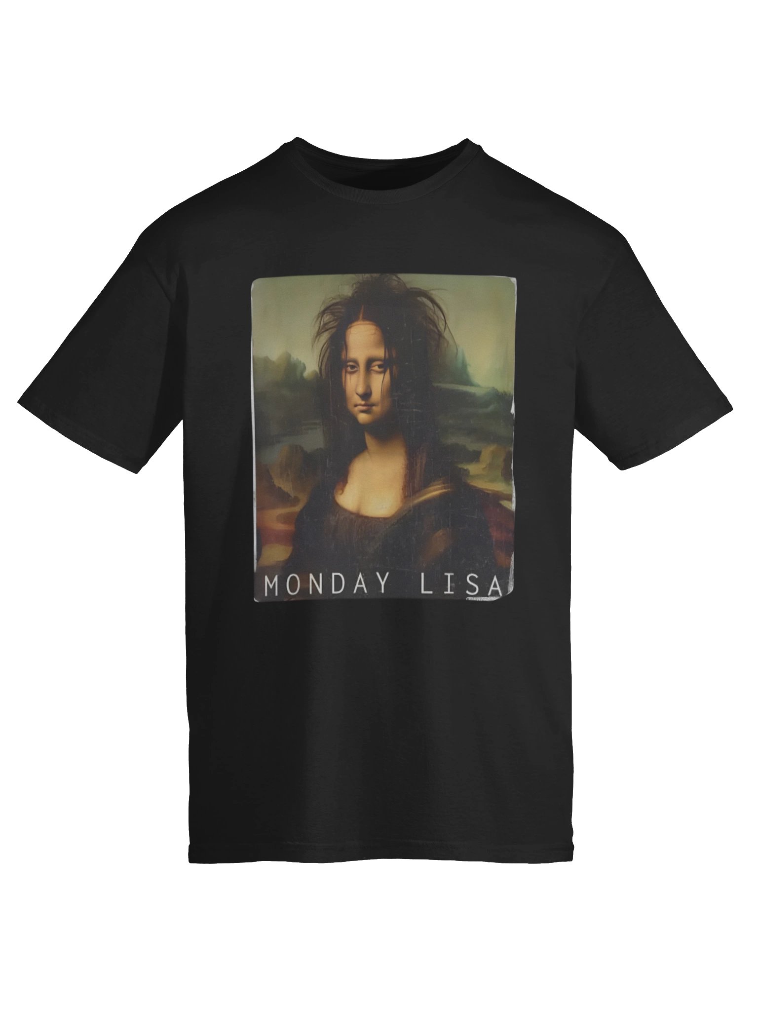 Monday Lisa Mood Shirt – Viral Art Humor Tee Inspired by Da Vinci’s Mona Lisa product image (6)