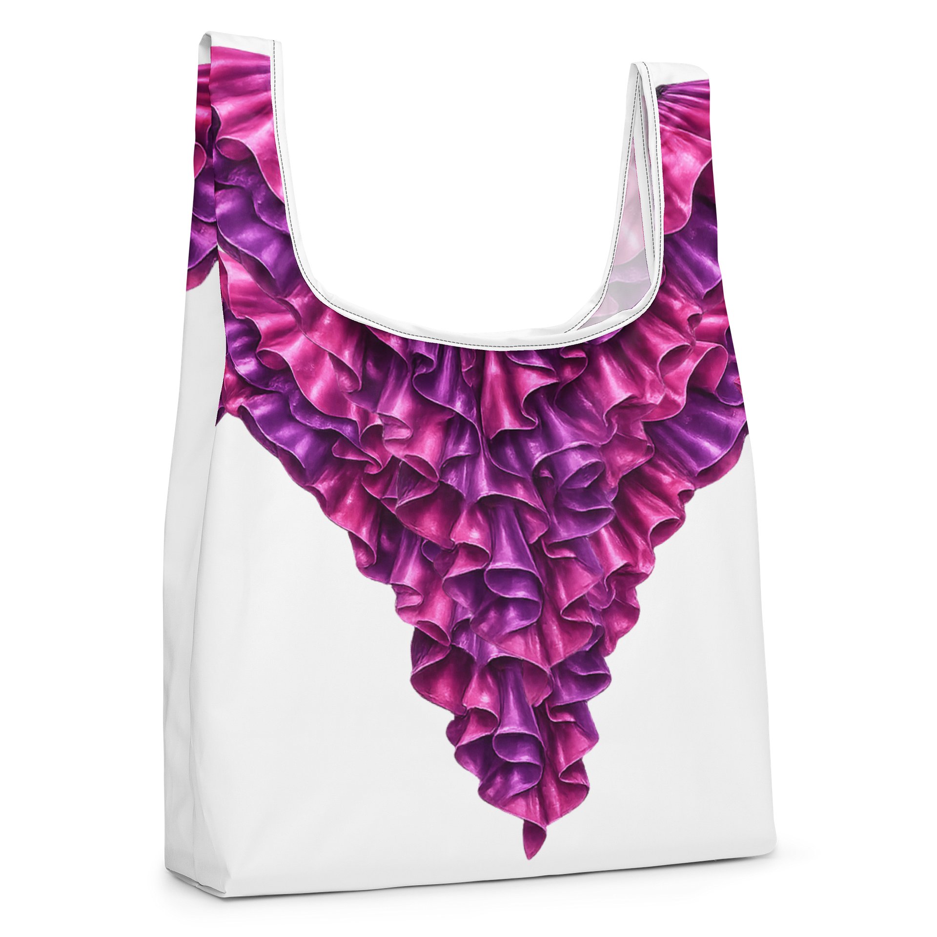 Ruffled Triangle All-Over Print Bag product image (4)