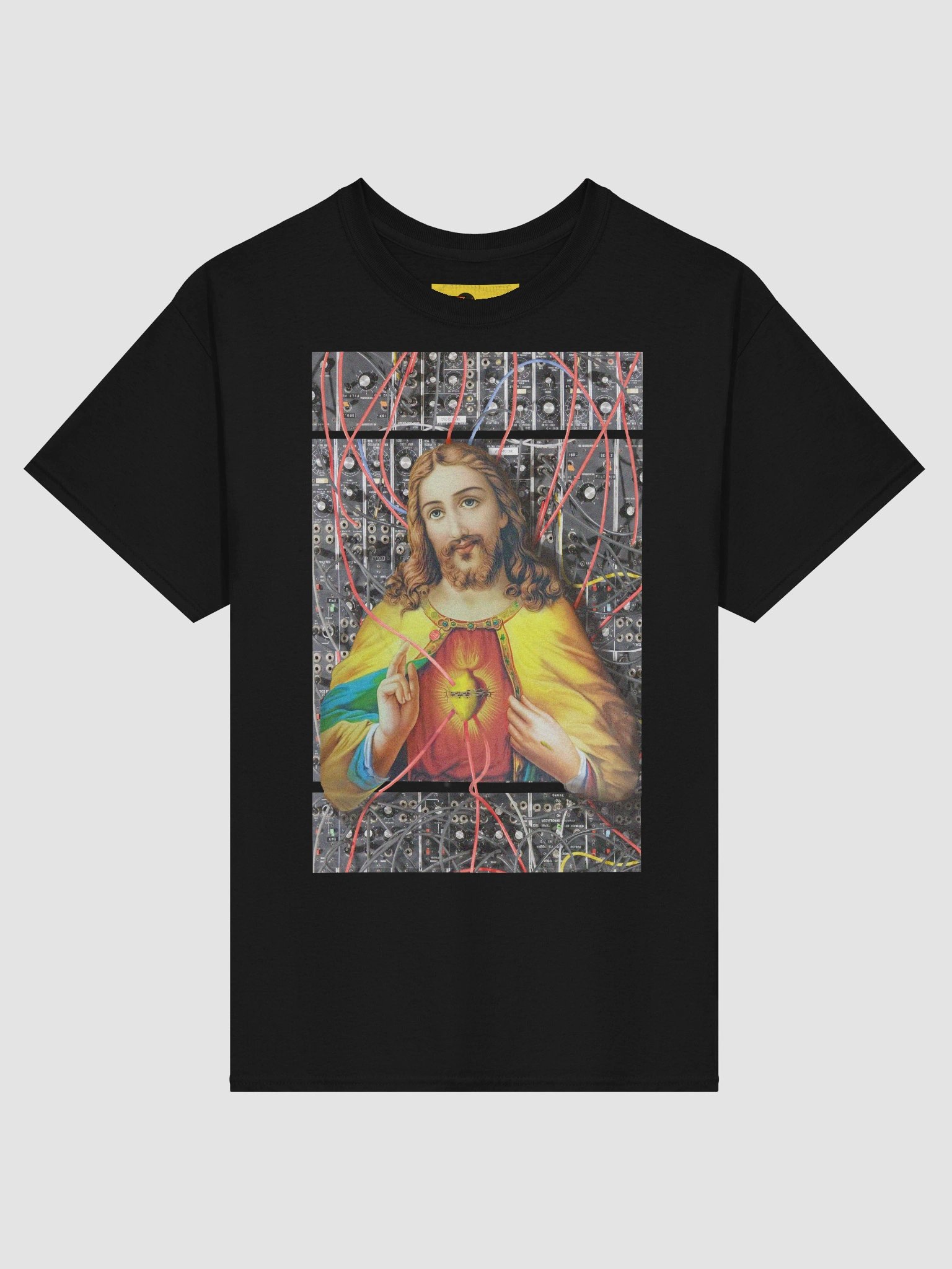 Jesus Christ Sacred MOOg by Frank Fonik, Techno EDM Unisex t-shirt product image (3)
