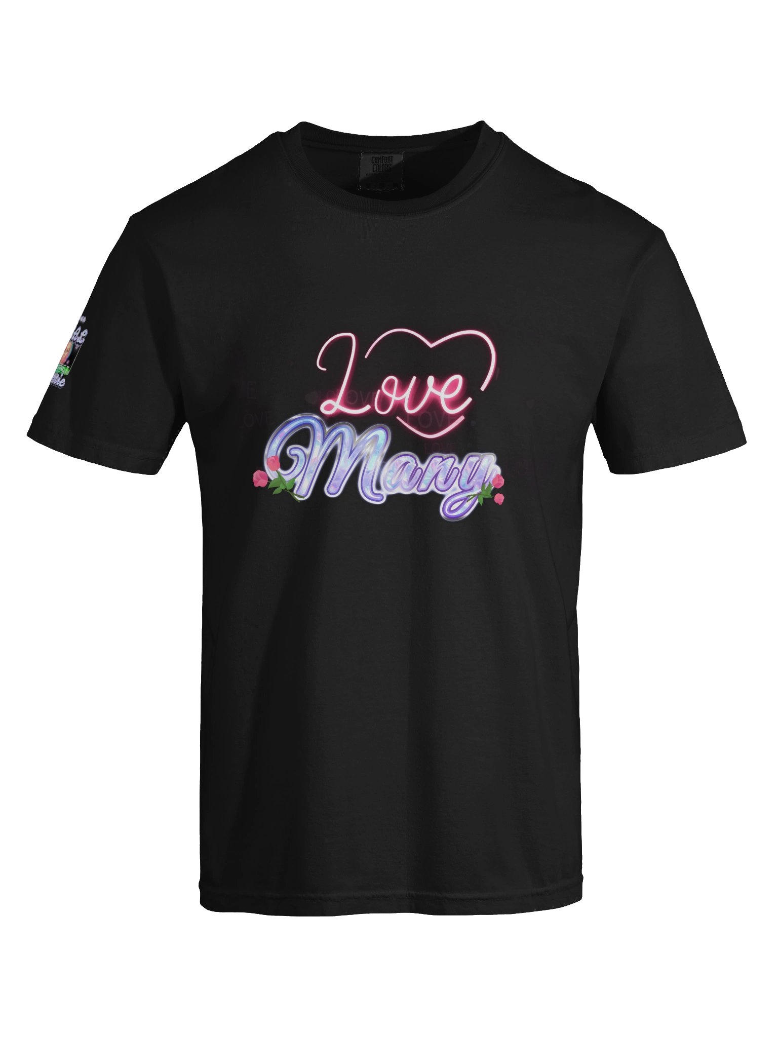 Love Many Neon Rose Graphic Tee product image (42)
