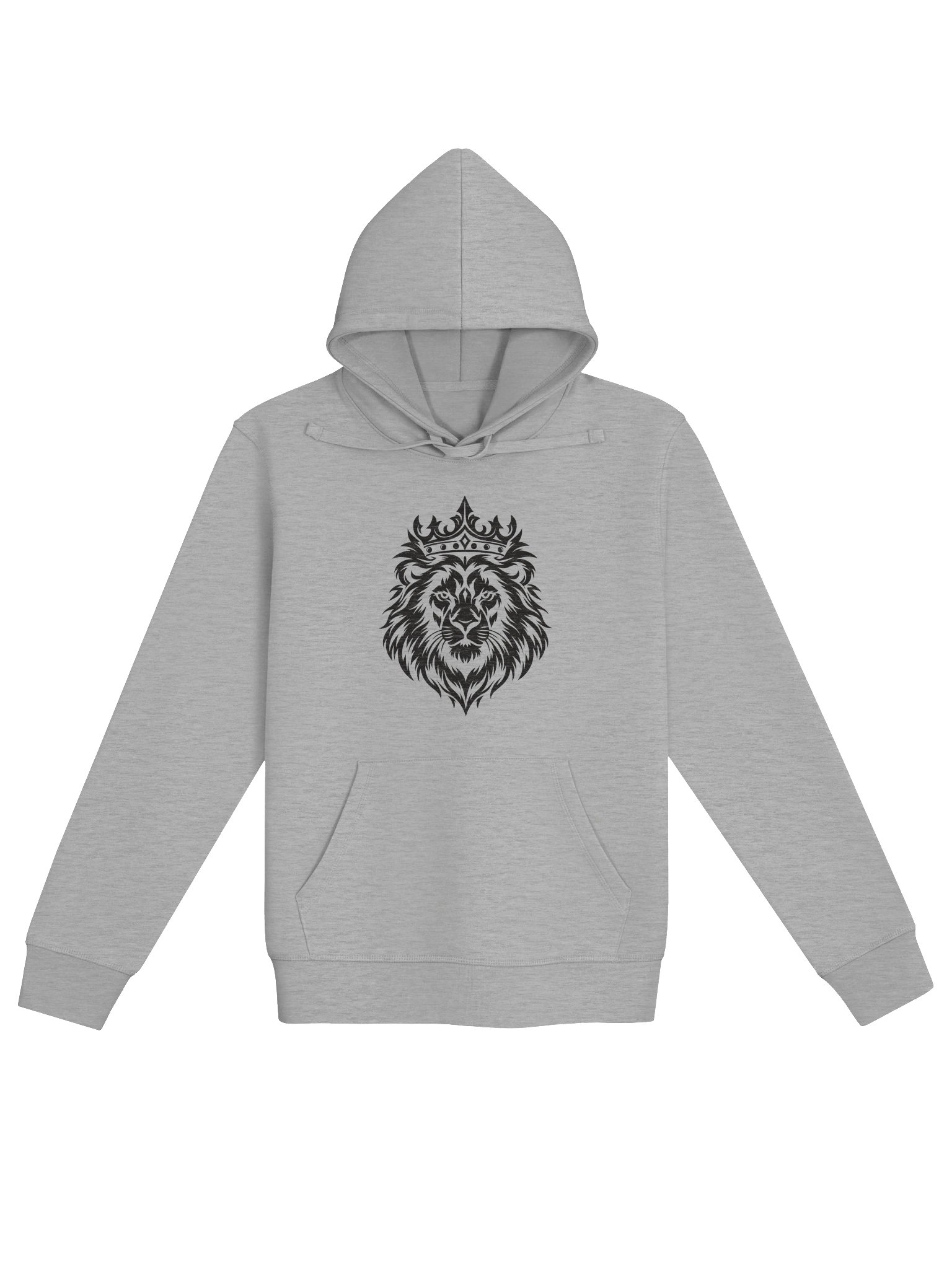 KING ORGANIC Cotton Grey Hoodie product image (1)