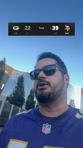 Vikings win. What a comeback @adamawes...

#minnesotavikings #skol #nfl