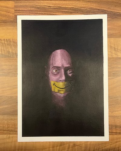 First attempt at an acrylic painting.