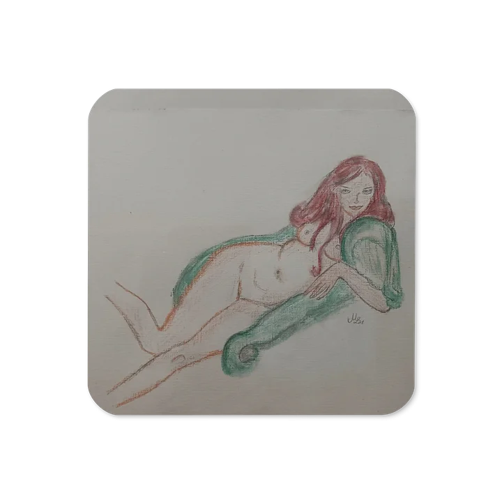 Akt Dame liegend Untersetzer product image (1)