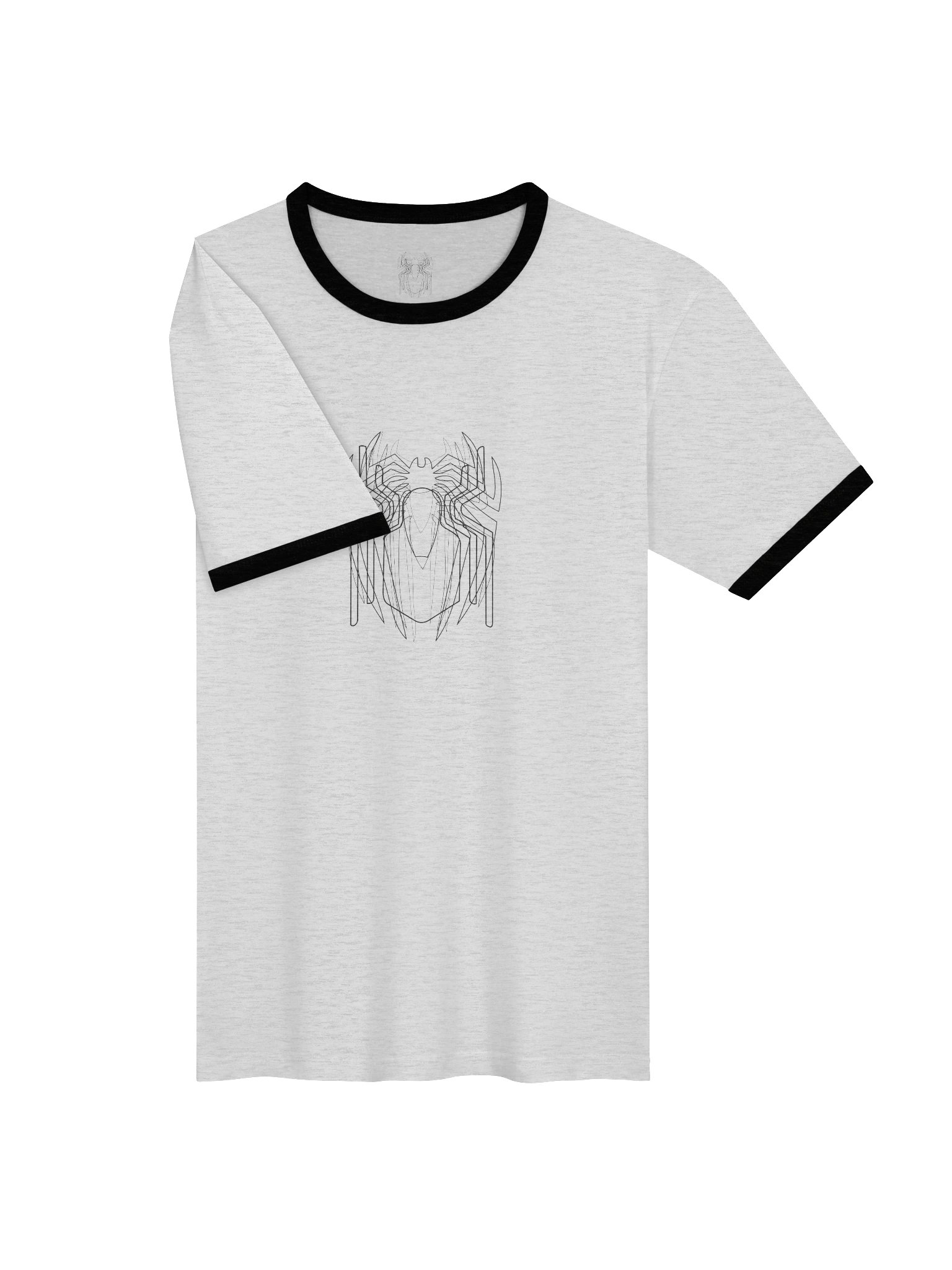 Symmetric Crest Unisex Ringer Tee product image (5)