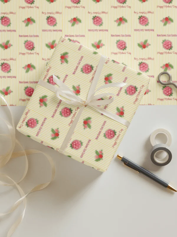 True Crime Mom Floral Gift Wrap Set product image (3)
