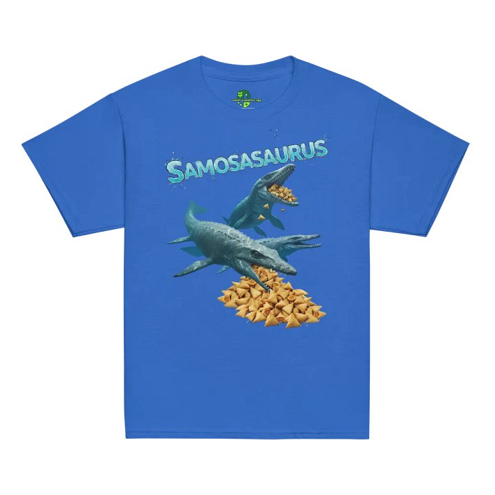 Samosasaurus - Mosasauraus and Samosa Funny Youth Dinosaur Shirt product image (17)