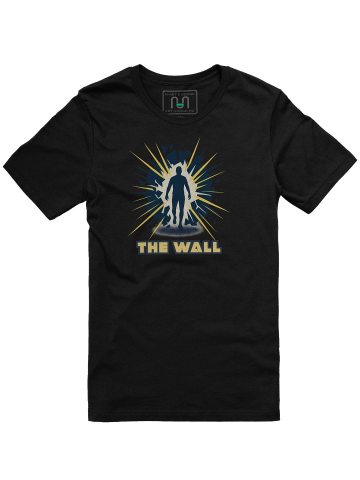 The Wall – Abstract Energy Burst Running Tee Marathon Motivation Shirt - by M-Art & Design product image (1)