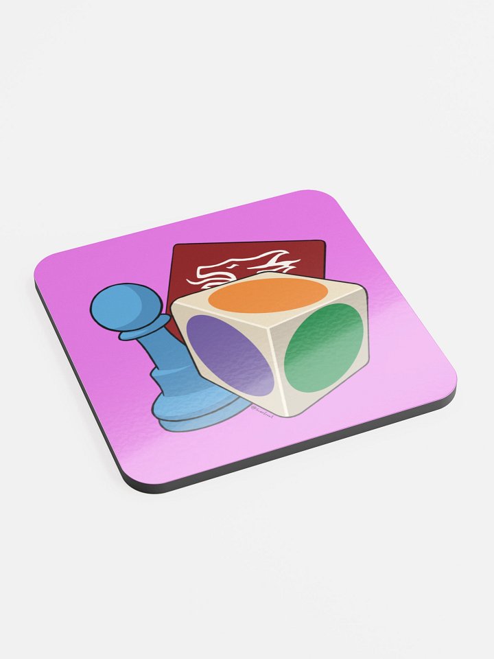 Pieces of Play - Glossed Cork Coaster product image (2)