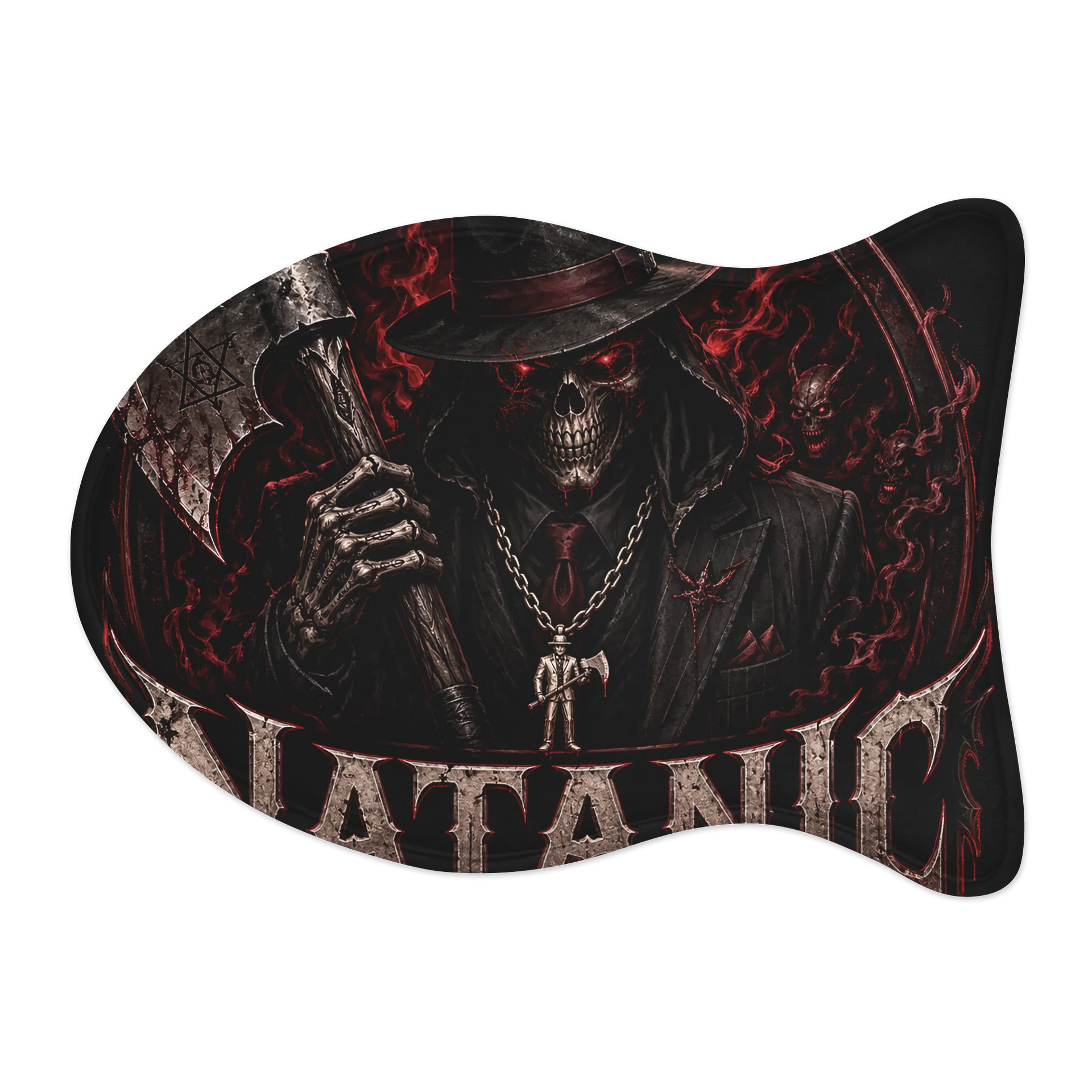 Natanic Gothic Skull Pet Feeding Mat product image (2)