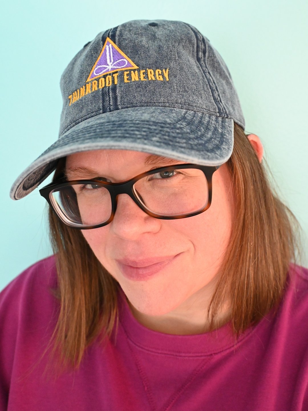 Thinkroot Energy Triangle Denim Hat (Embroidered) product image (1)