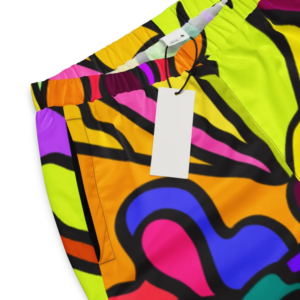 Vibrant Swirls All-Over Track Pants - Wave at Sunset product image (3)